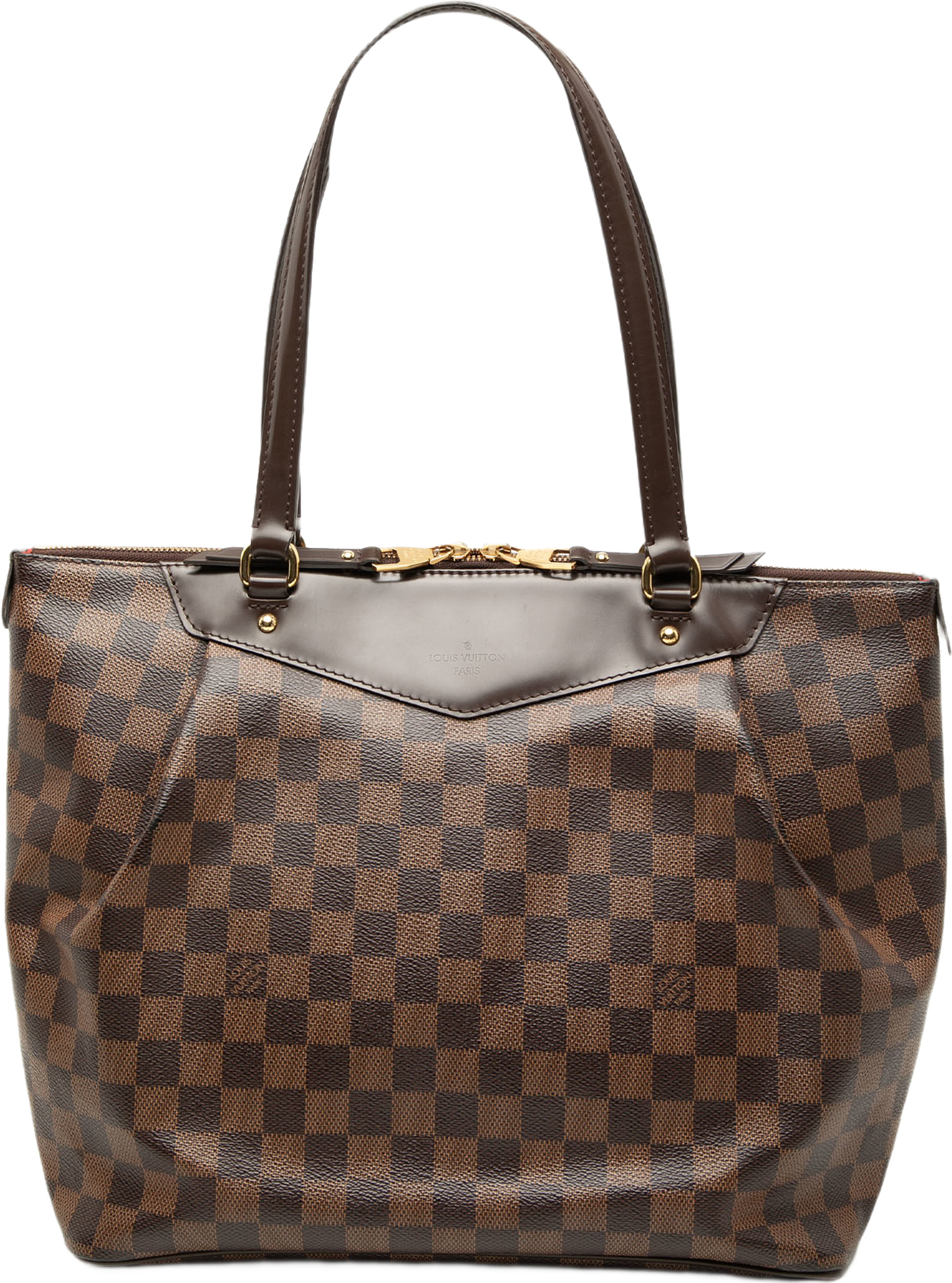 Louis Vuitton Damier Ebene Westminster Gm, från Luxclusif, i färgen brown. Klicka för att öppna bilden i stort format