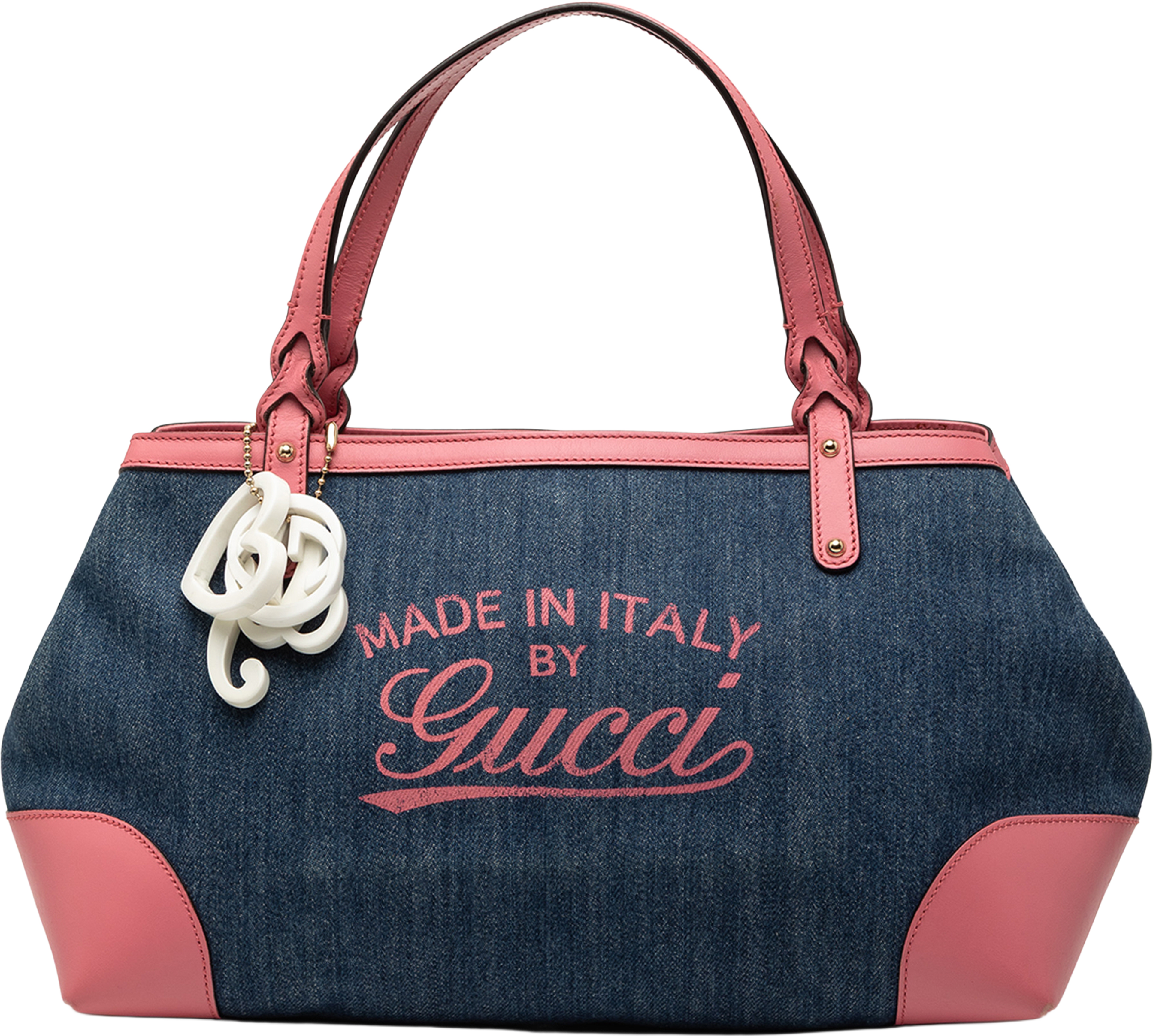 Gucci Denim Craft Tote, från Luxclusif, i färgen denim. Klicka för att öppna bilden i stort format