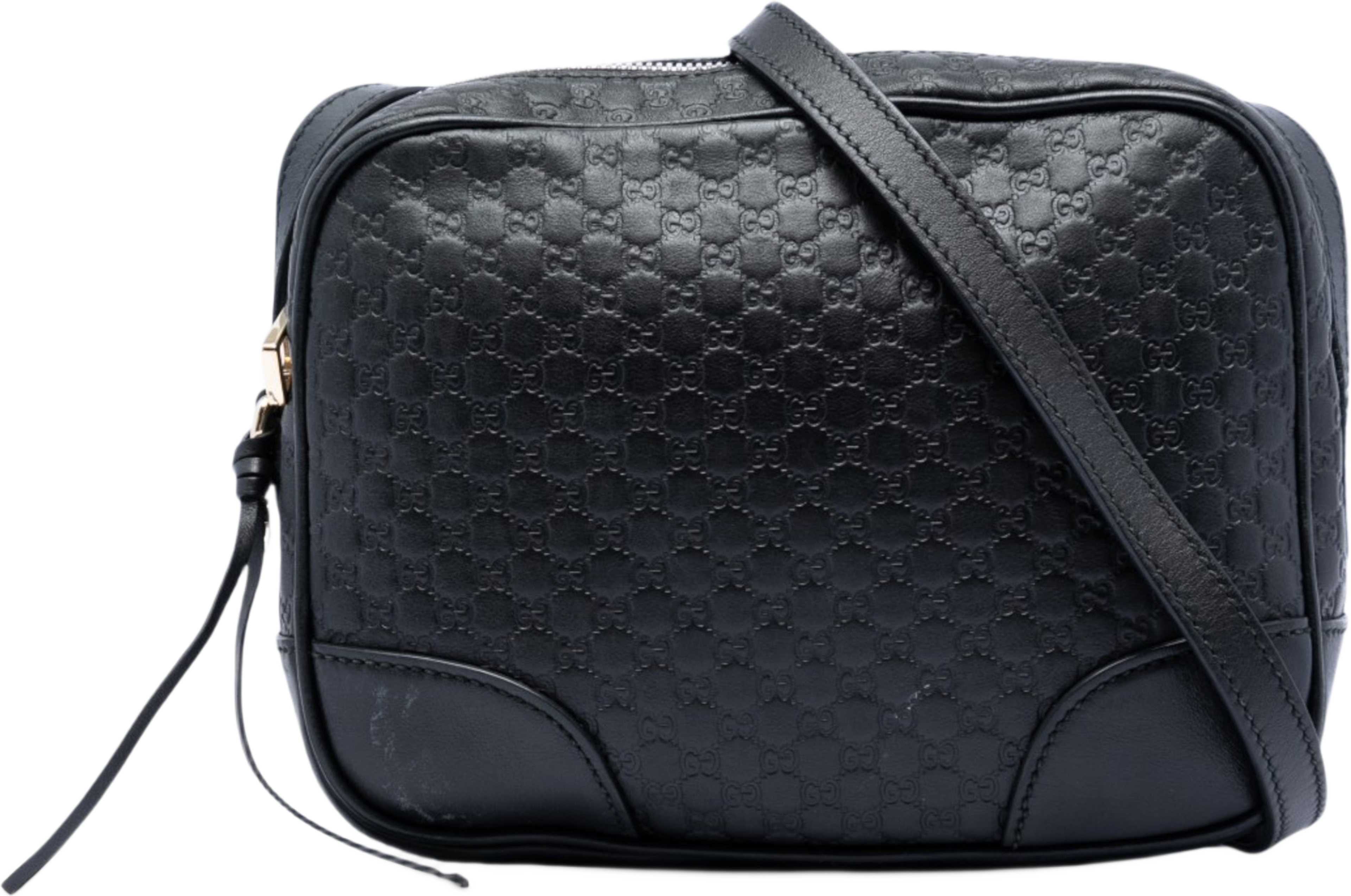 Gucci Microguccissima Bree Crossbody, från Luxclusif, i färgen black. Klicka för att öppna bilden i stort format