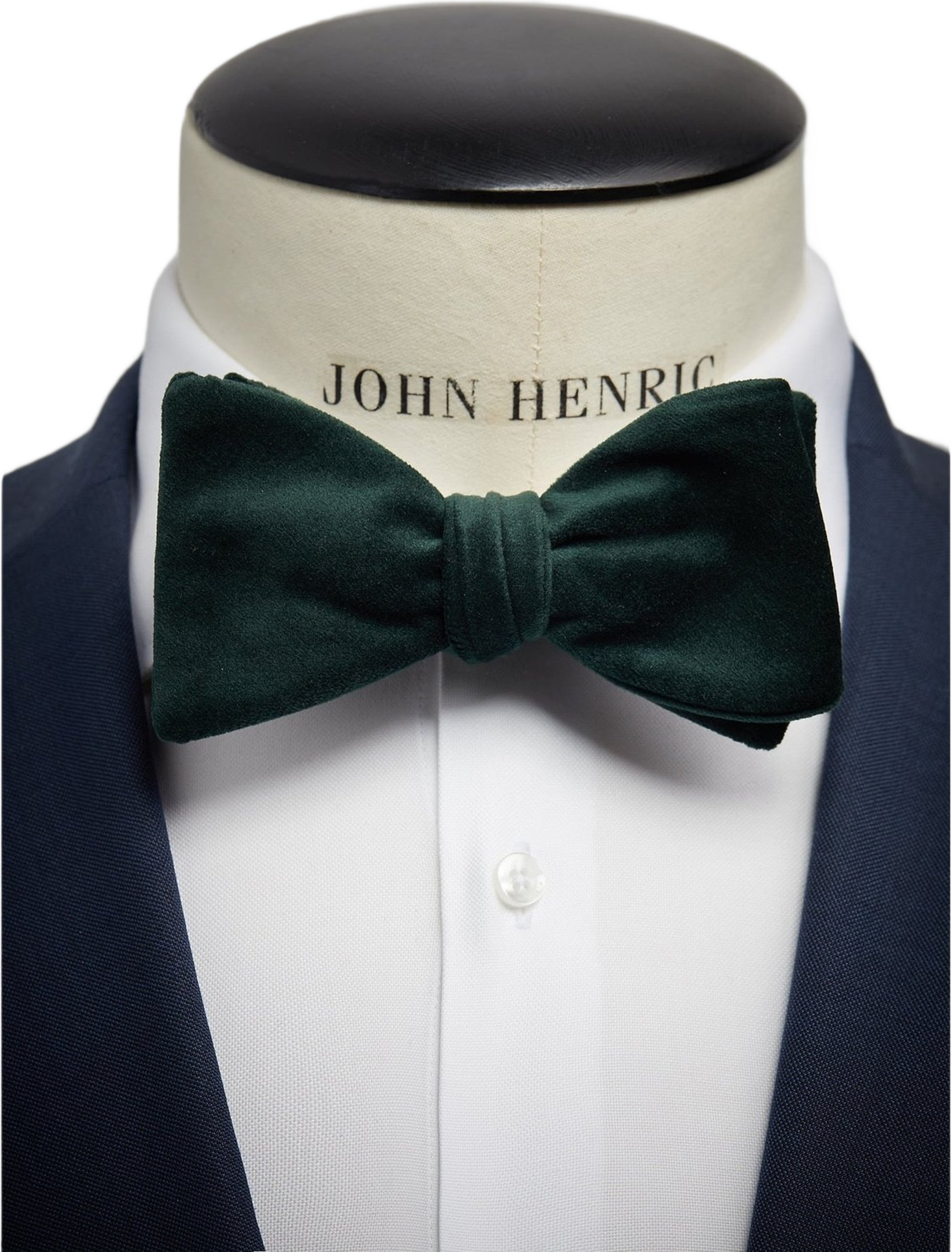 Self Tied Velvet Bow Tie