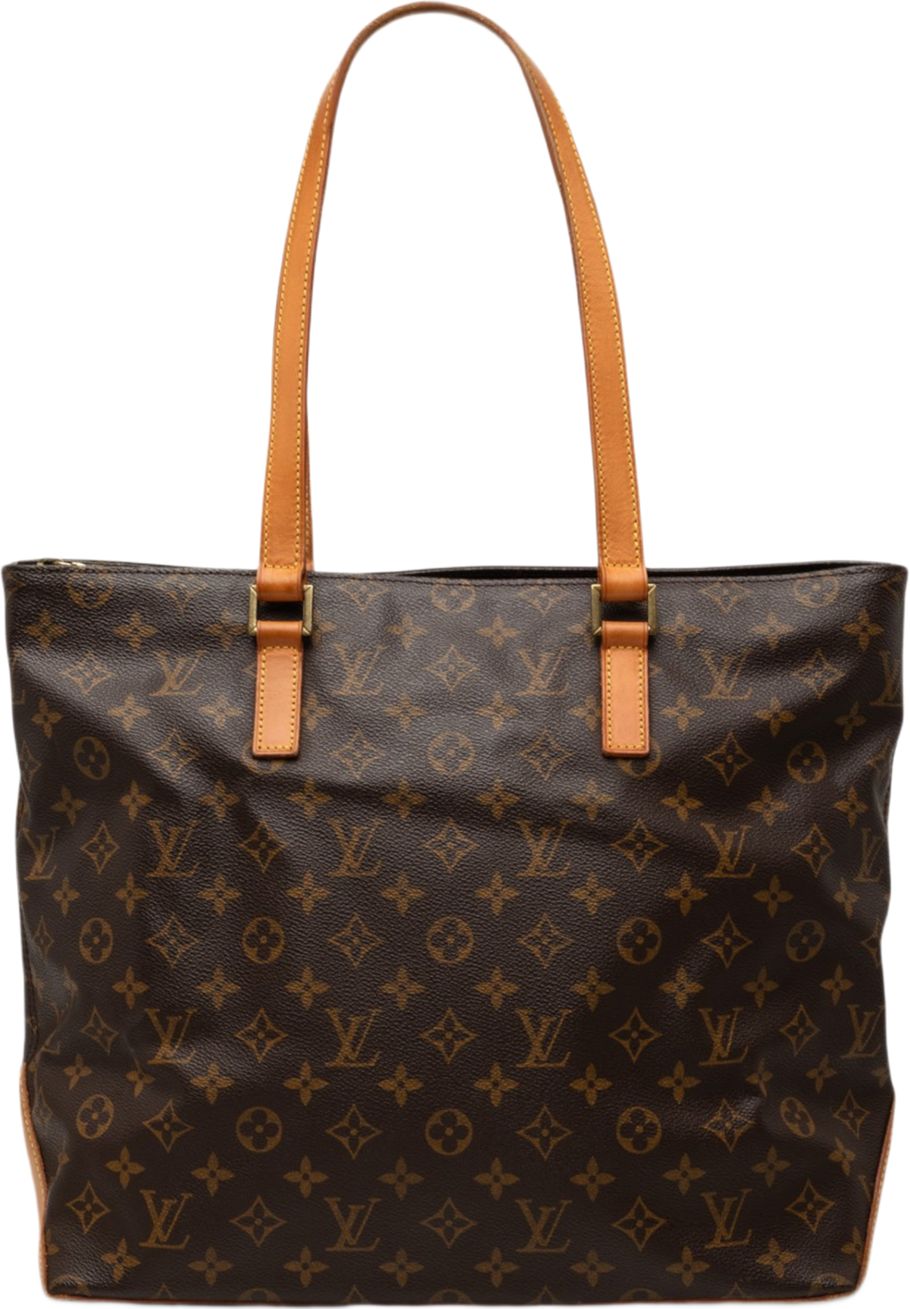 Louis Vuitton Monogram Cabas Mezzo, från Luxclusif, i färgen brun. Klicka för att öppna bilden i stort format