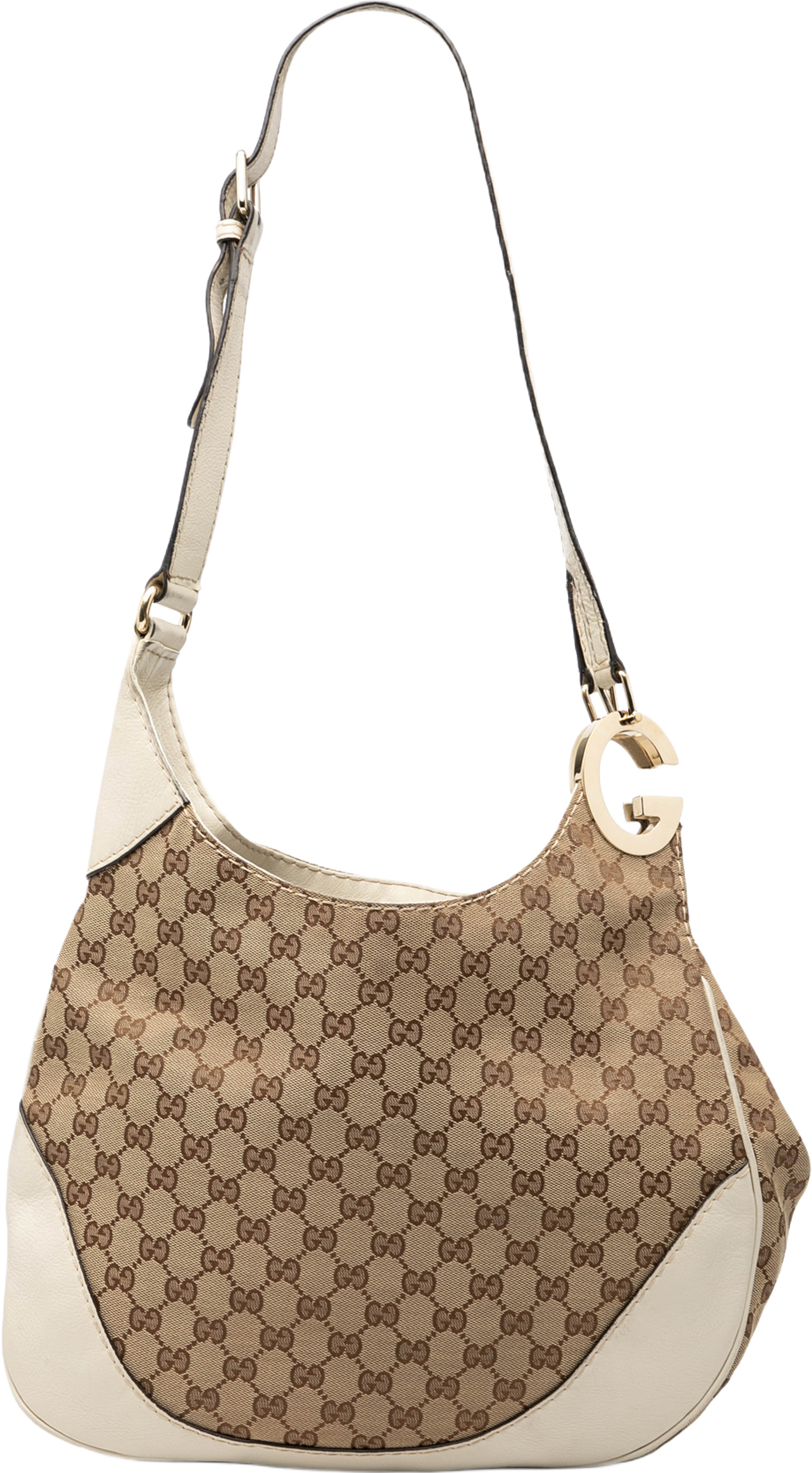 Gucci Gg Canvas Charlotte Crossbody, från Luxclusif, i färgen beige. Klicka för att öppna bilden i stort format