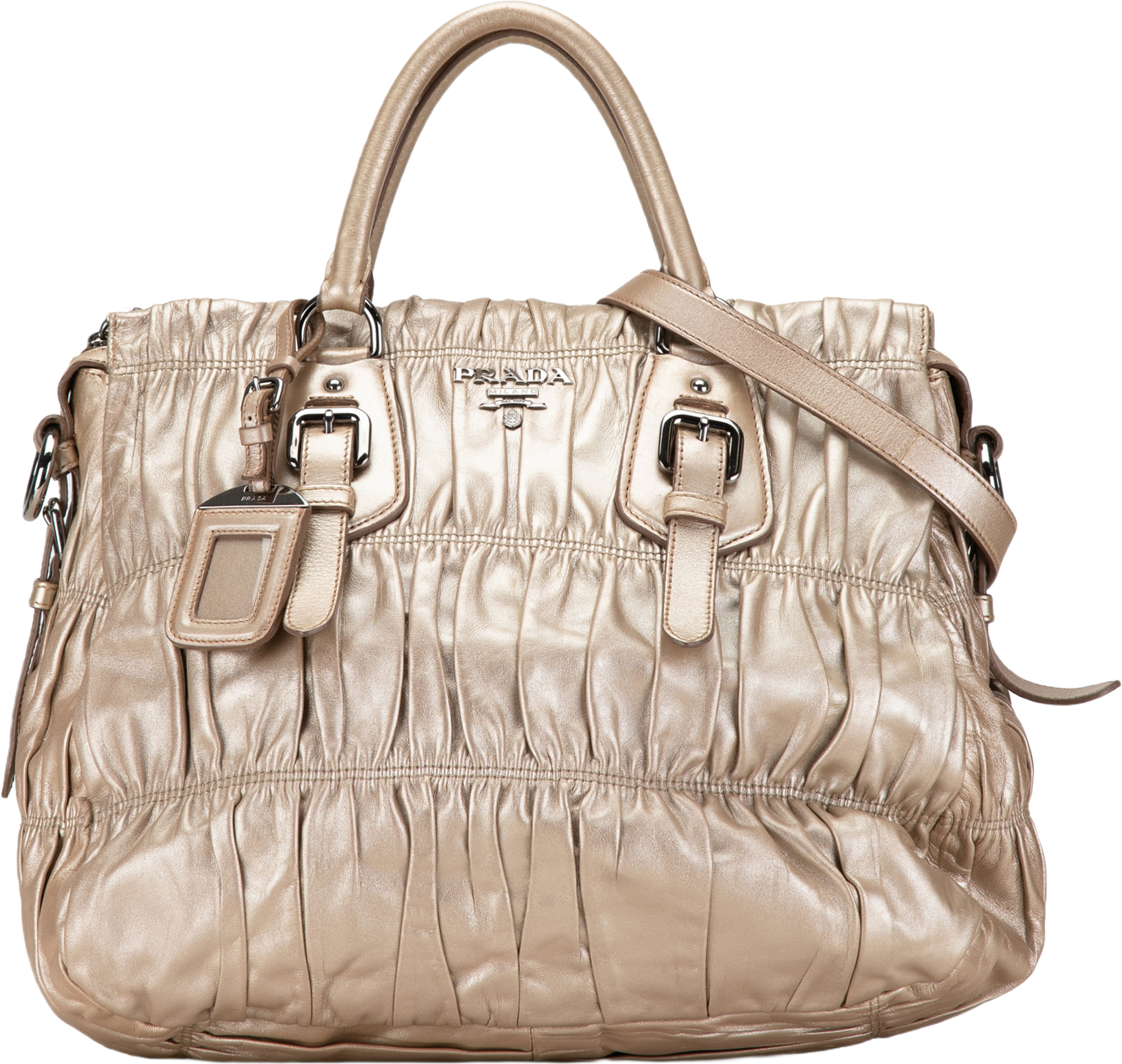 Prada Nappa Gaufre Leather Satchel