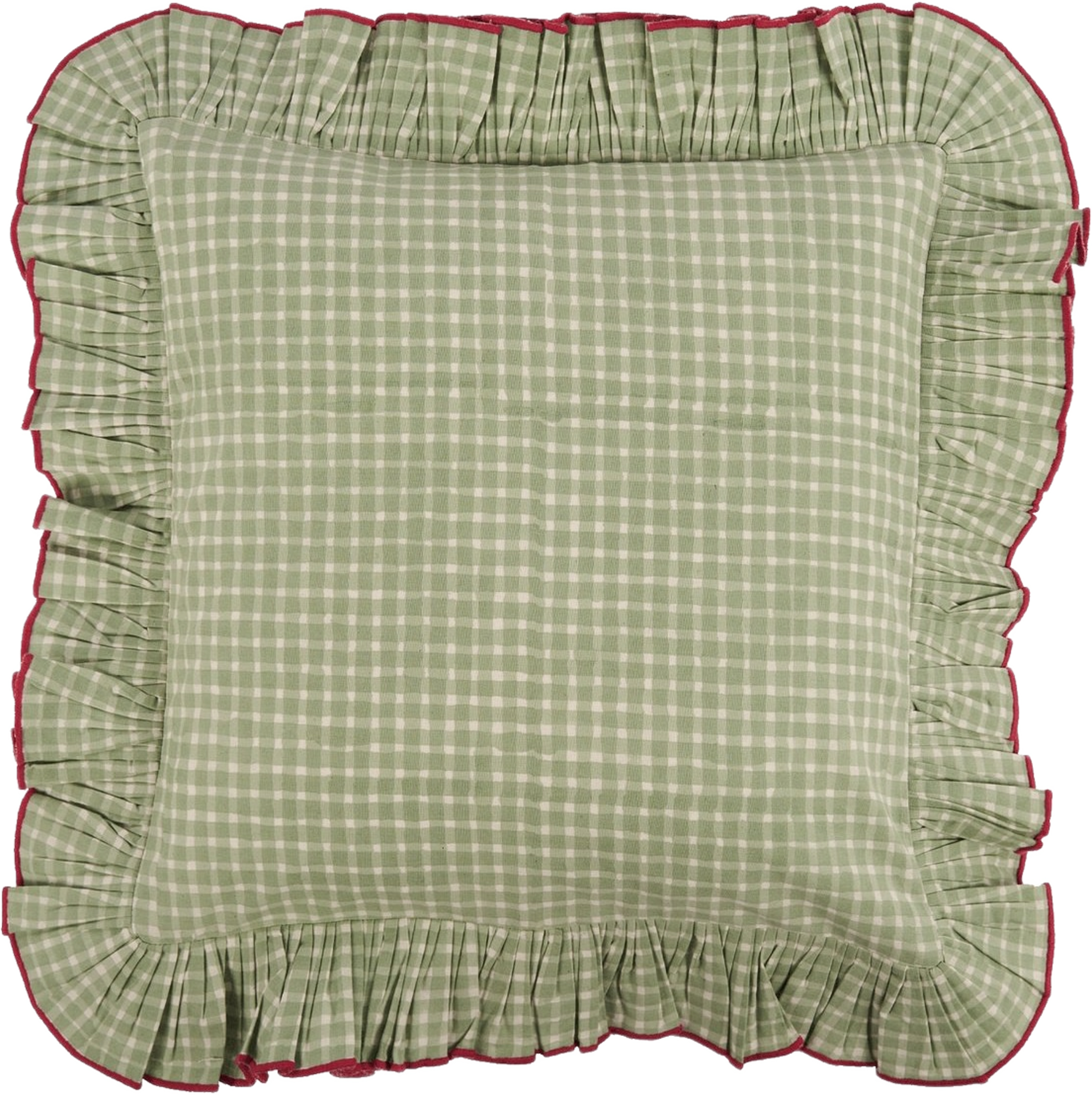 Vichy Kuddfodral - 40x40 Cm, från Pick A Poppy, i färgen light green. Klicka för att öppna bilden i stort format