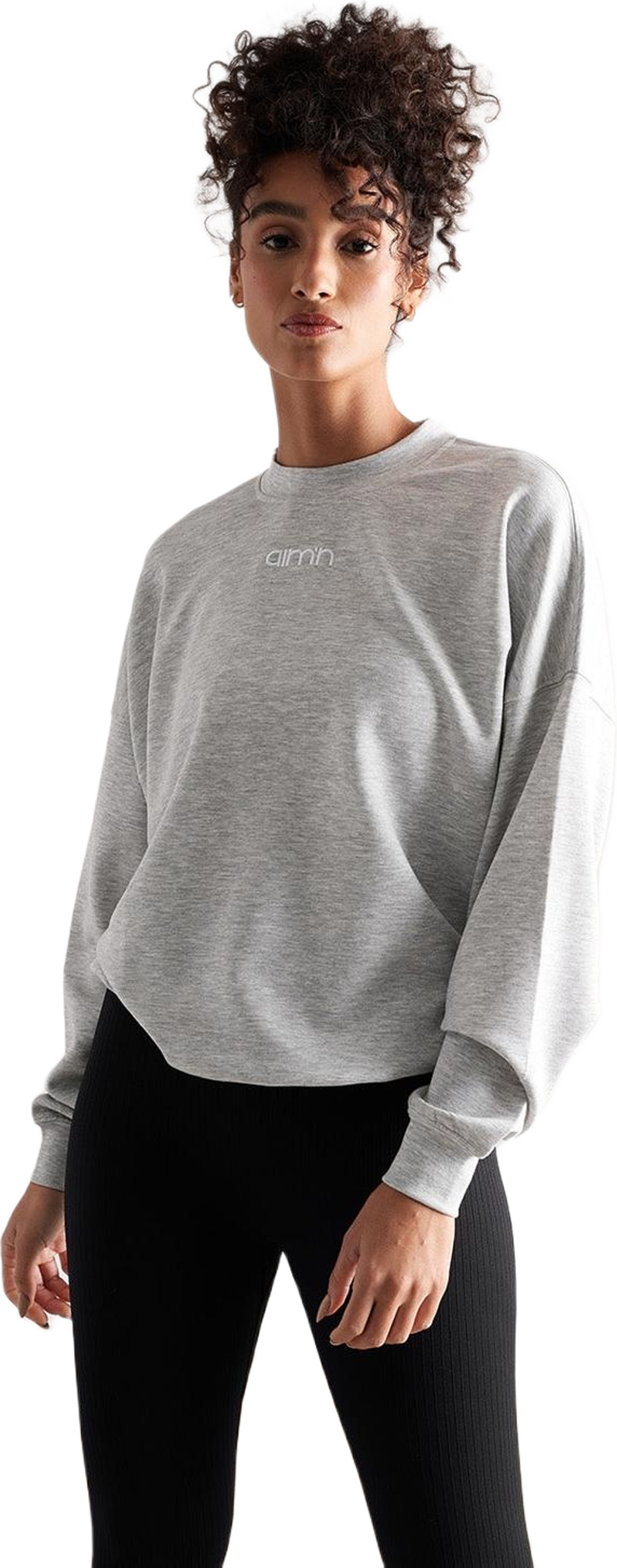 Light Grey Melange Comfy Modal Sweatshirt