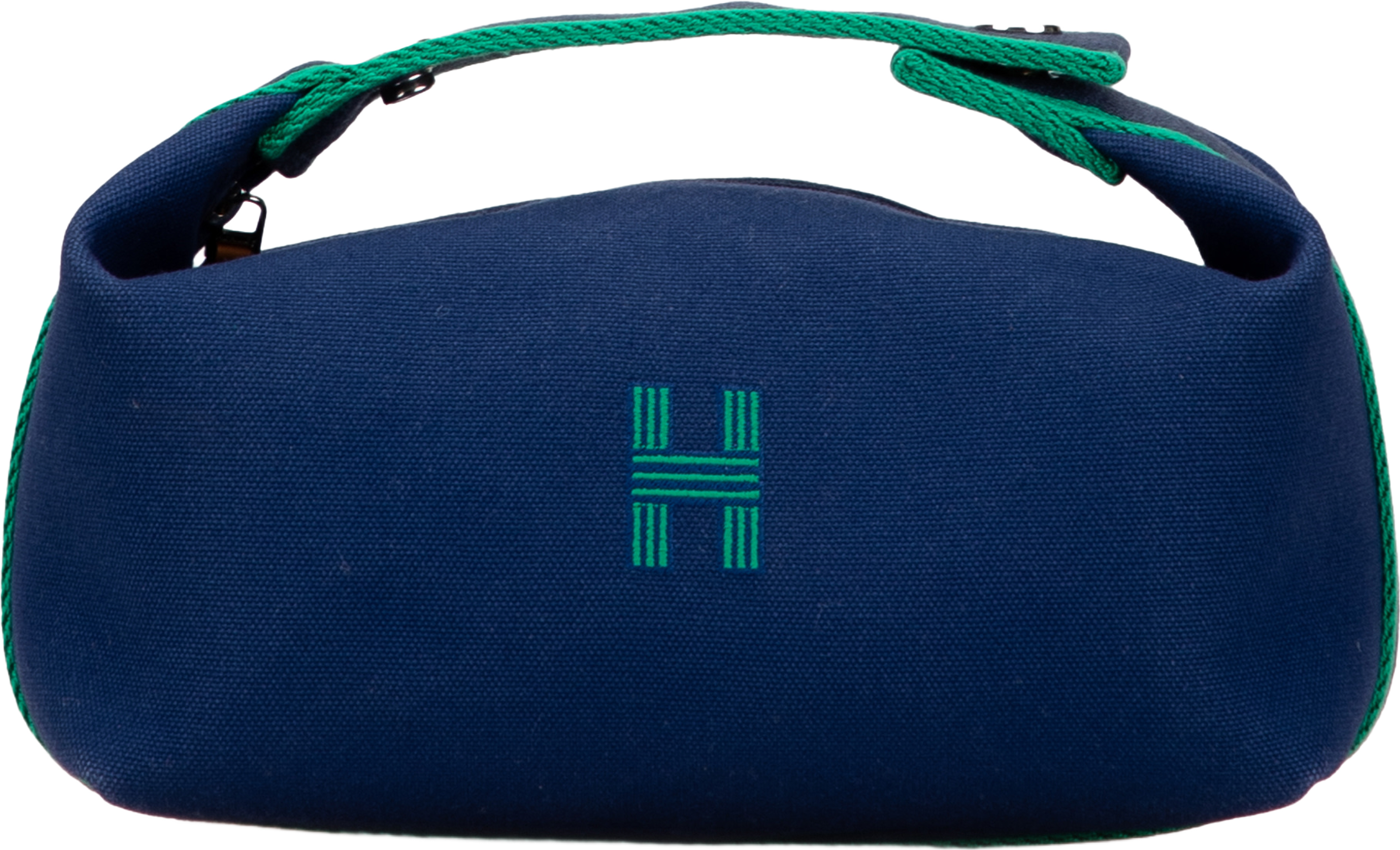 Hermès Small Canvas Bride A Brac Case, från Luxclusif, i färgen dark blue. Klicka för att öppna bilden i stort format