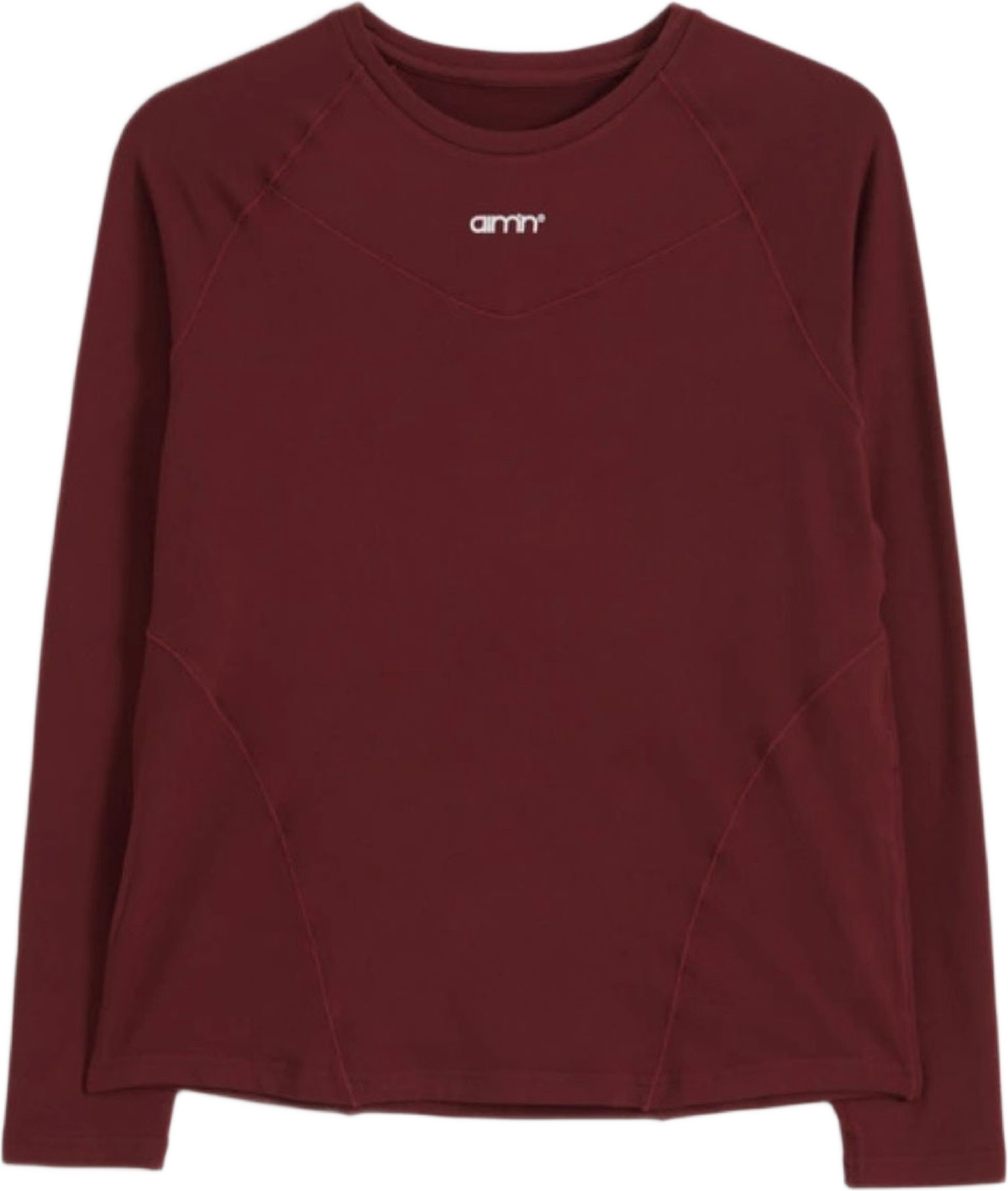 Soft Basic Long Sleeve, från aim'n, i färgen merlot. Klicka för att öppna bilden i stort format