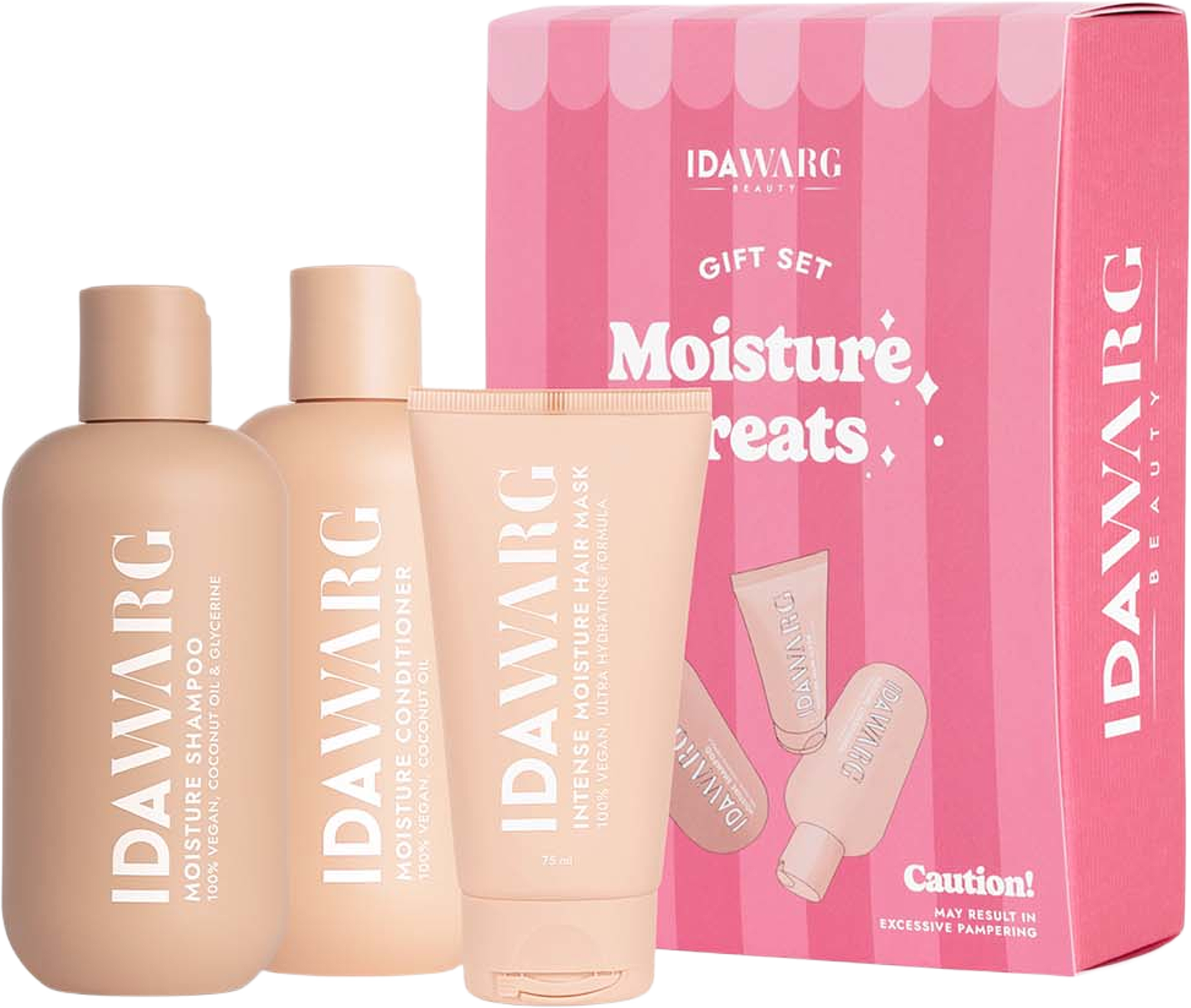 Moisture Treats Haircare Set, från IDA WARG. Klicka för att öppna bilden i stort format