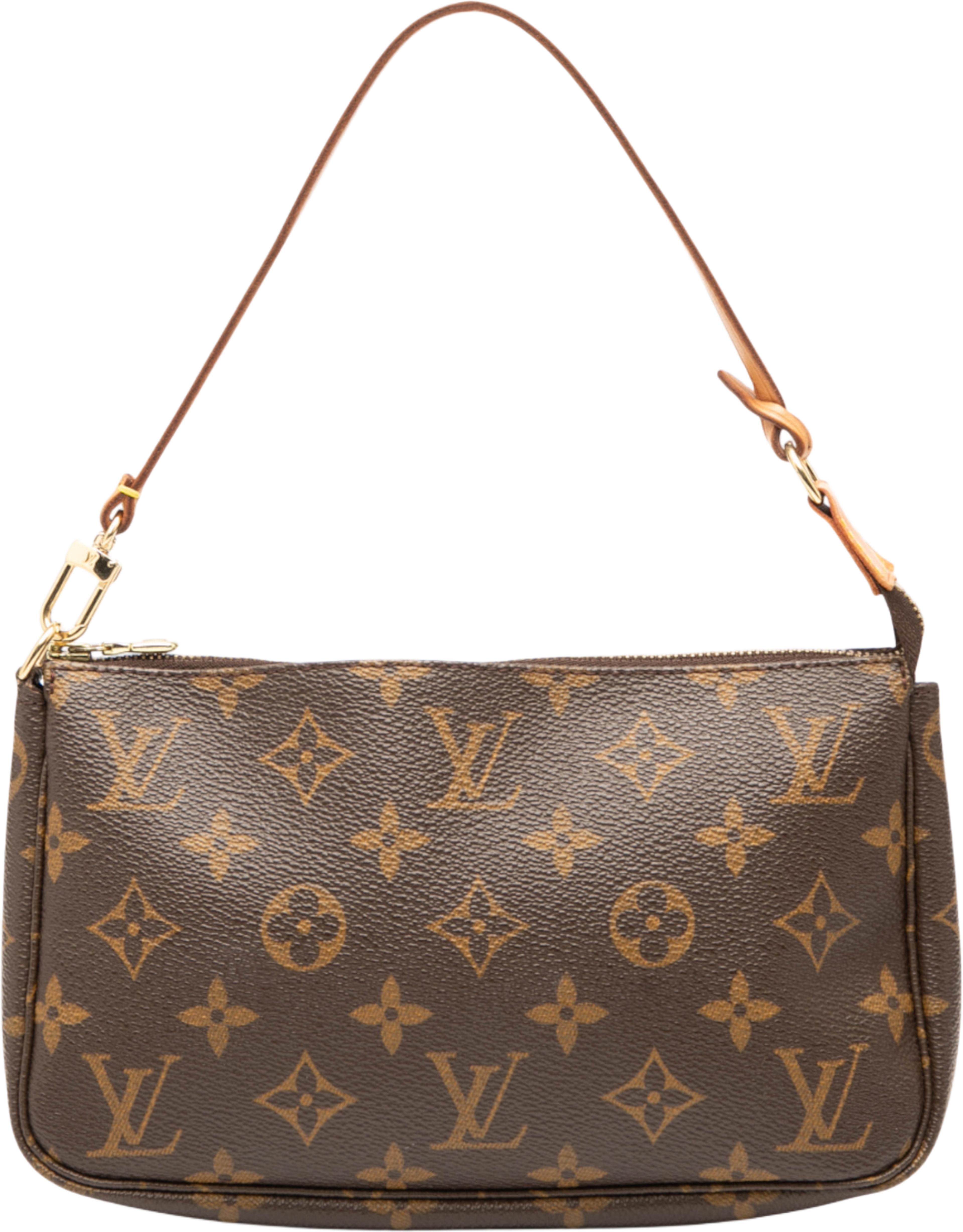 Louis Vuitton Monogram Pochette Accessoires, från Luxclusif, i färgen brown. Klicka för att öppna bilden i stort format