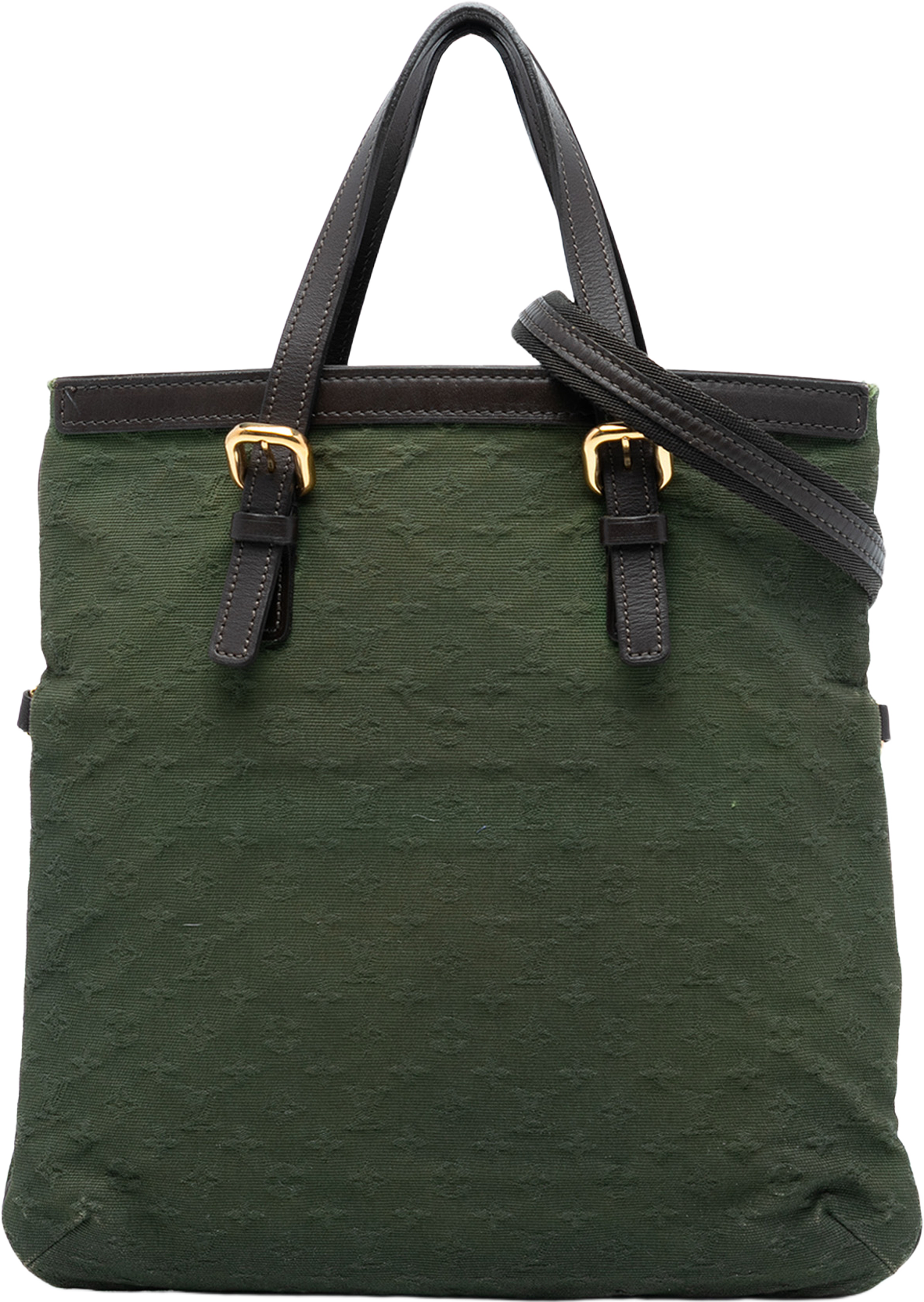 Louis Vuitton Monogram Mini Lin Francoise, från Luxclusif, i färgen green. Klicka för att öppna bilden i stort format