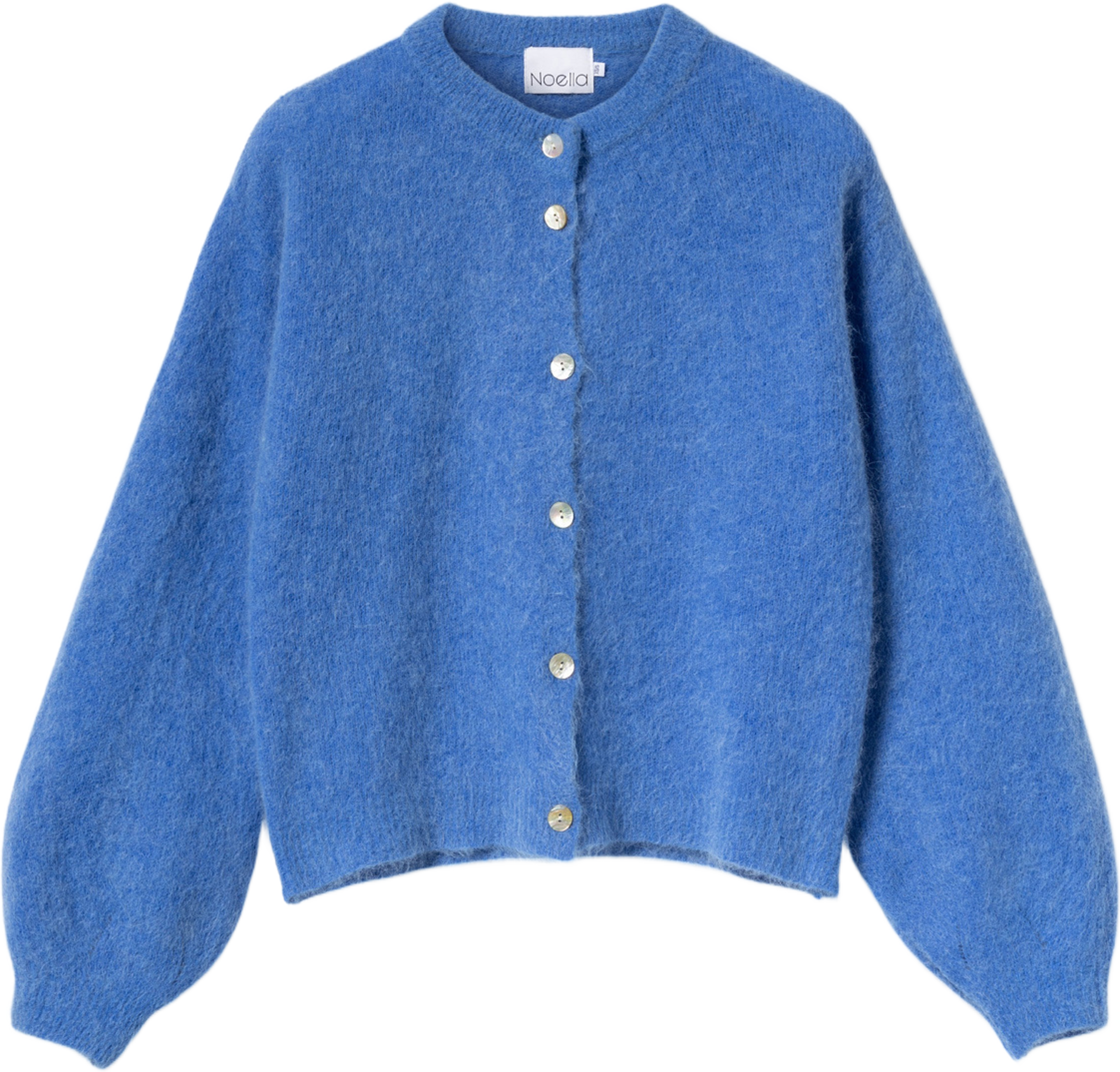 Kae Knit Cardigan - Dove Blue, från Noella, i färgen dove blue. Klicka för att öppna bilden i stort format