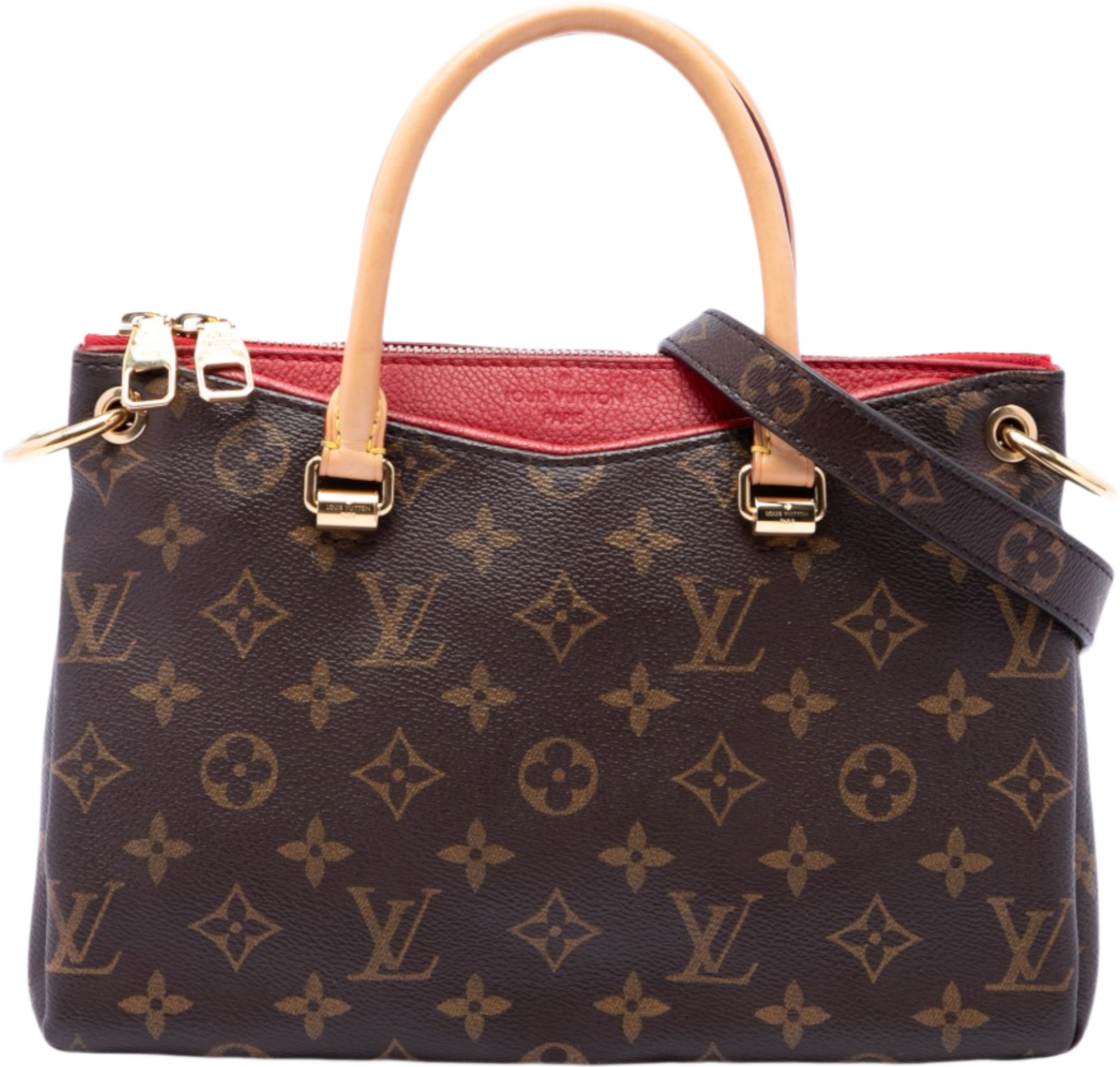 Louis Vuitton Monogram Pallas Bb, från Luxclusif, i färgen brun. Klicka för att öppna bilden i stort format