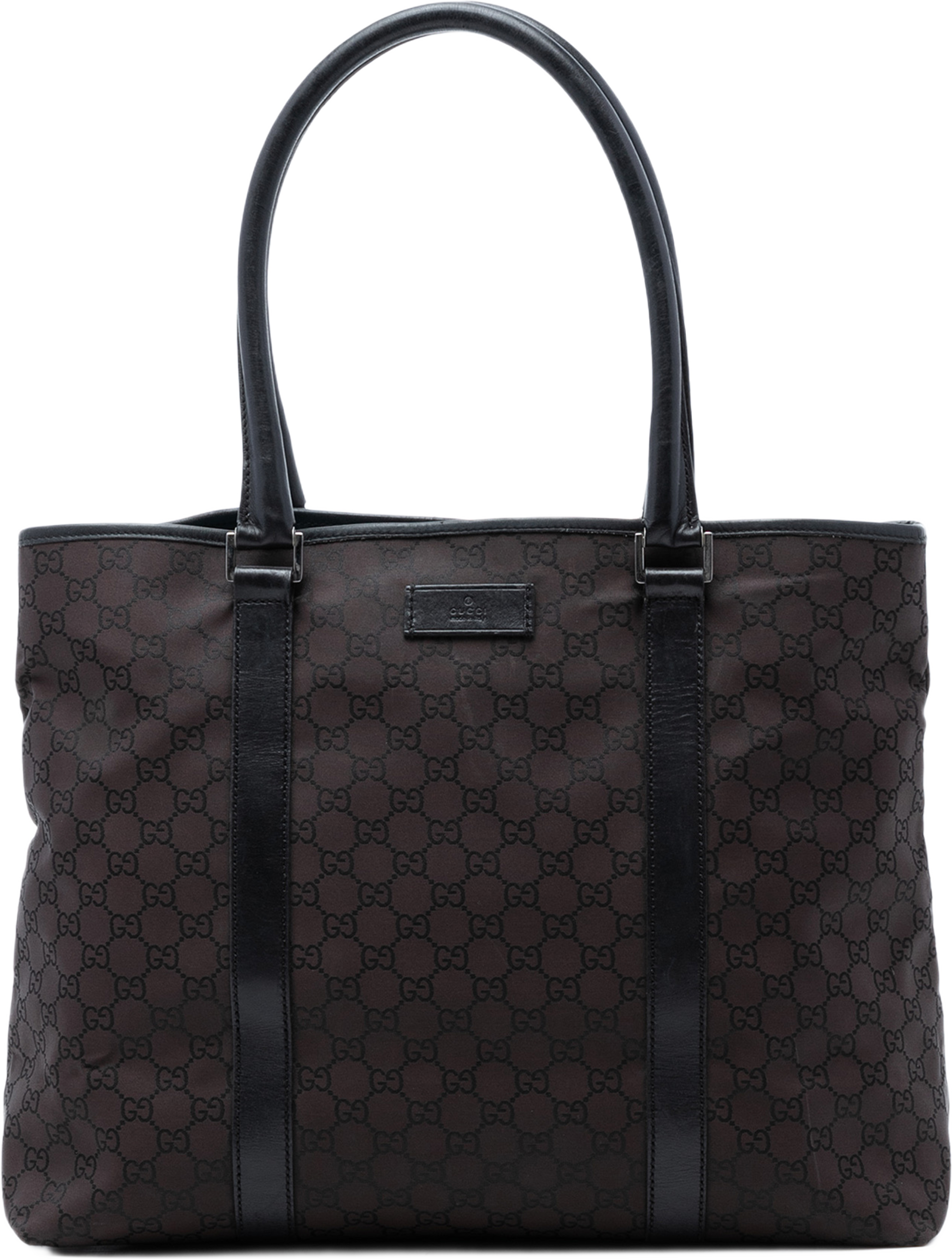 Gucci Gg Nylon Joy Tote, från Luxclusif, i färgen brun. Klicka för att öppna bilden i stort format