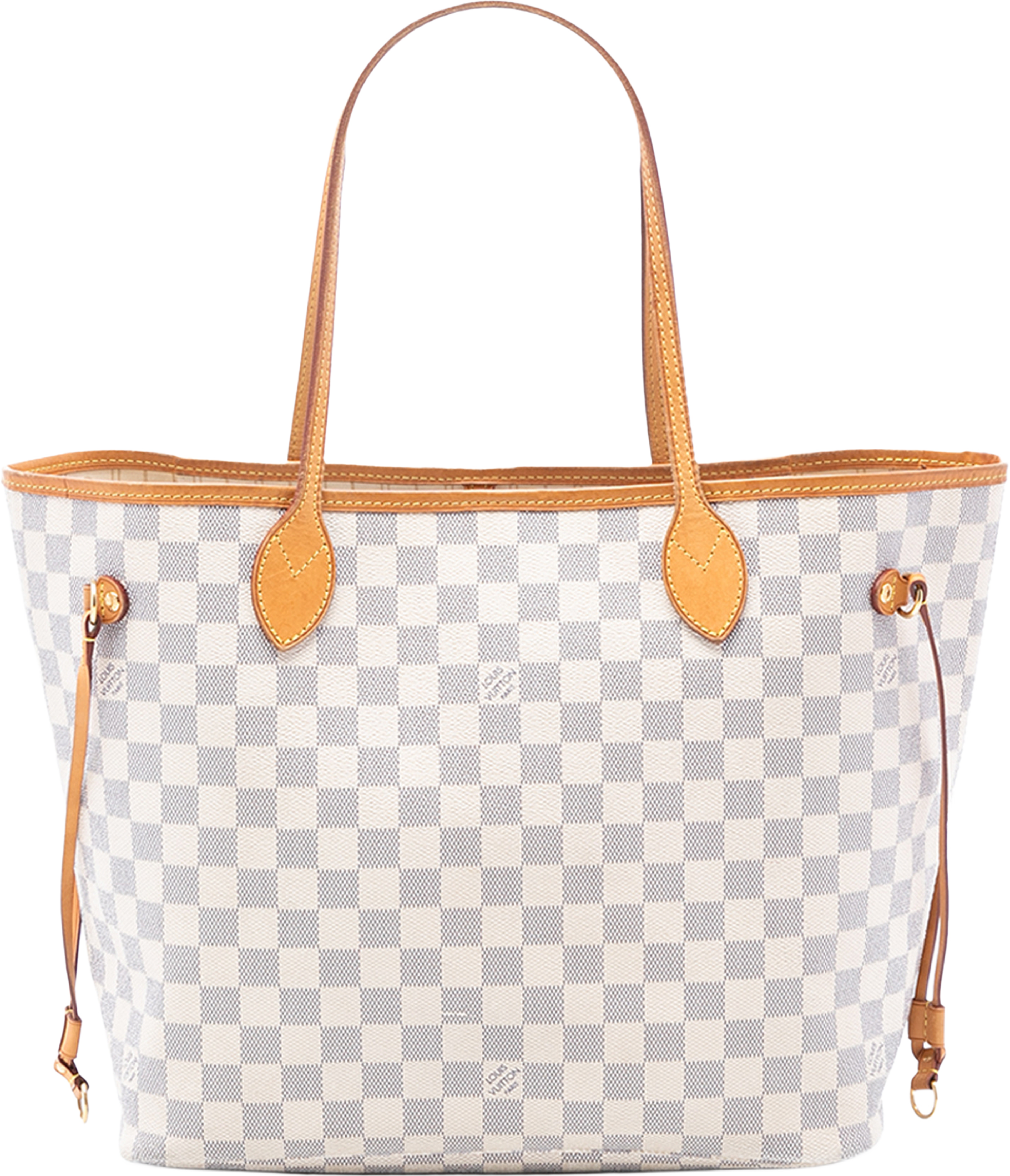 Louis Vuitton Damier Azur Neverfull Mm, från Luxclusif, i färgen white. Klicka för att öppna bilden i stort format