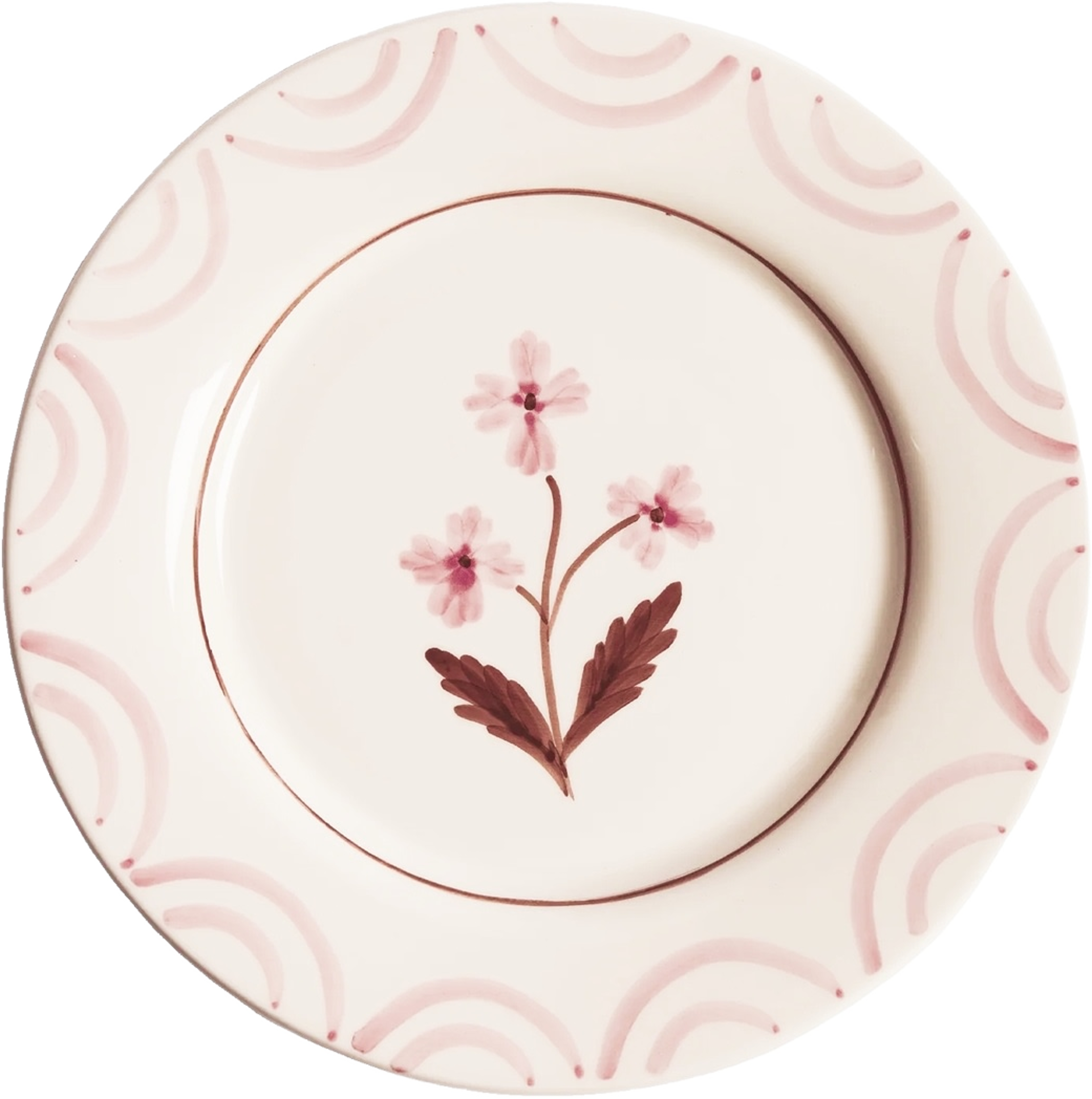 Cottage Flower Tallrik - 28 Cm, från Pick A Poppy, i färgen light pink. Klicka för att öppna bilden i stort format