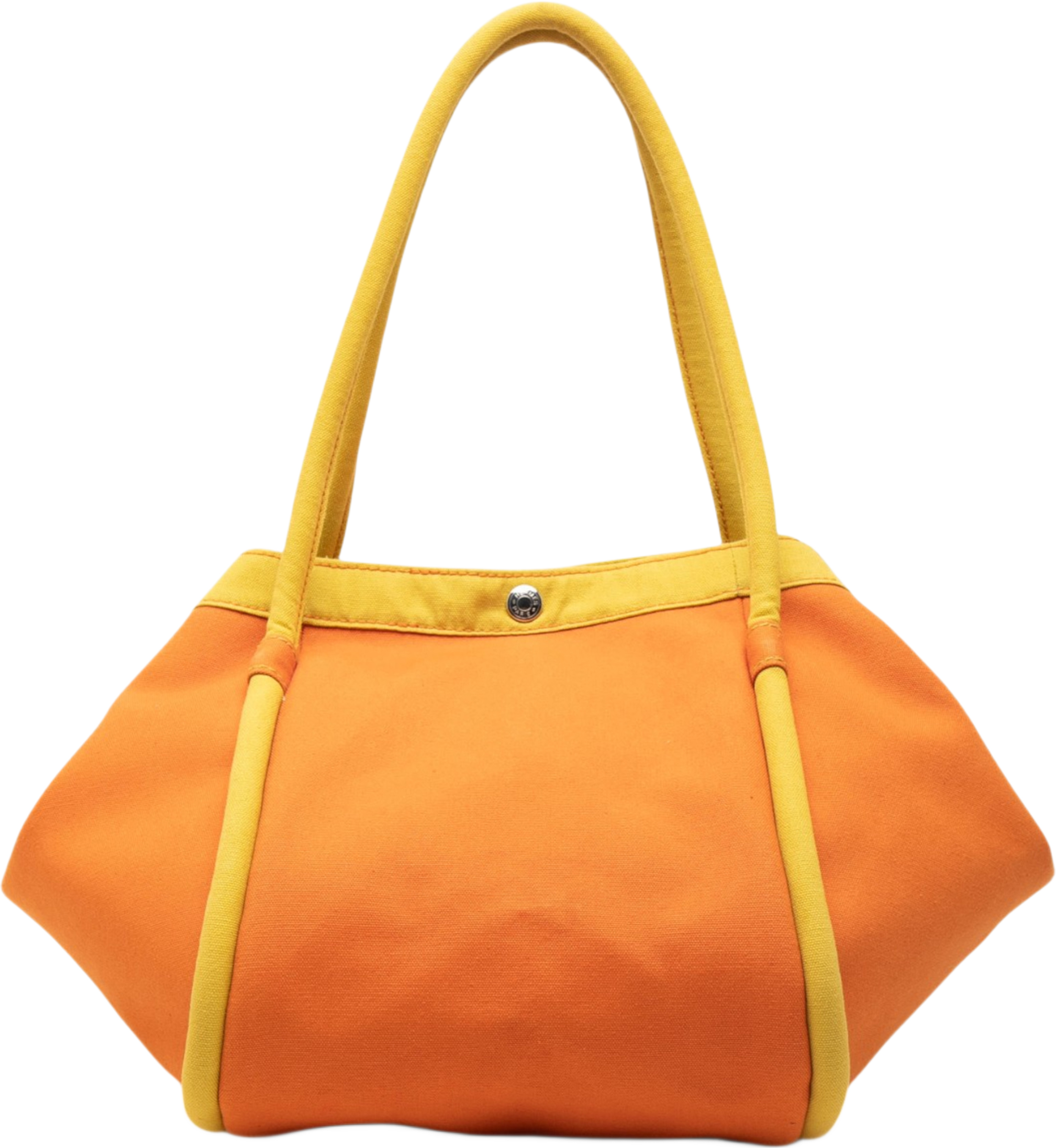Hermès Toile Lindy Beach Bag, från Luxclusif, i färgen orange. Klicka för att öppna bilden i stort format