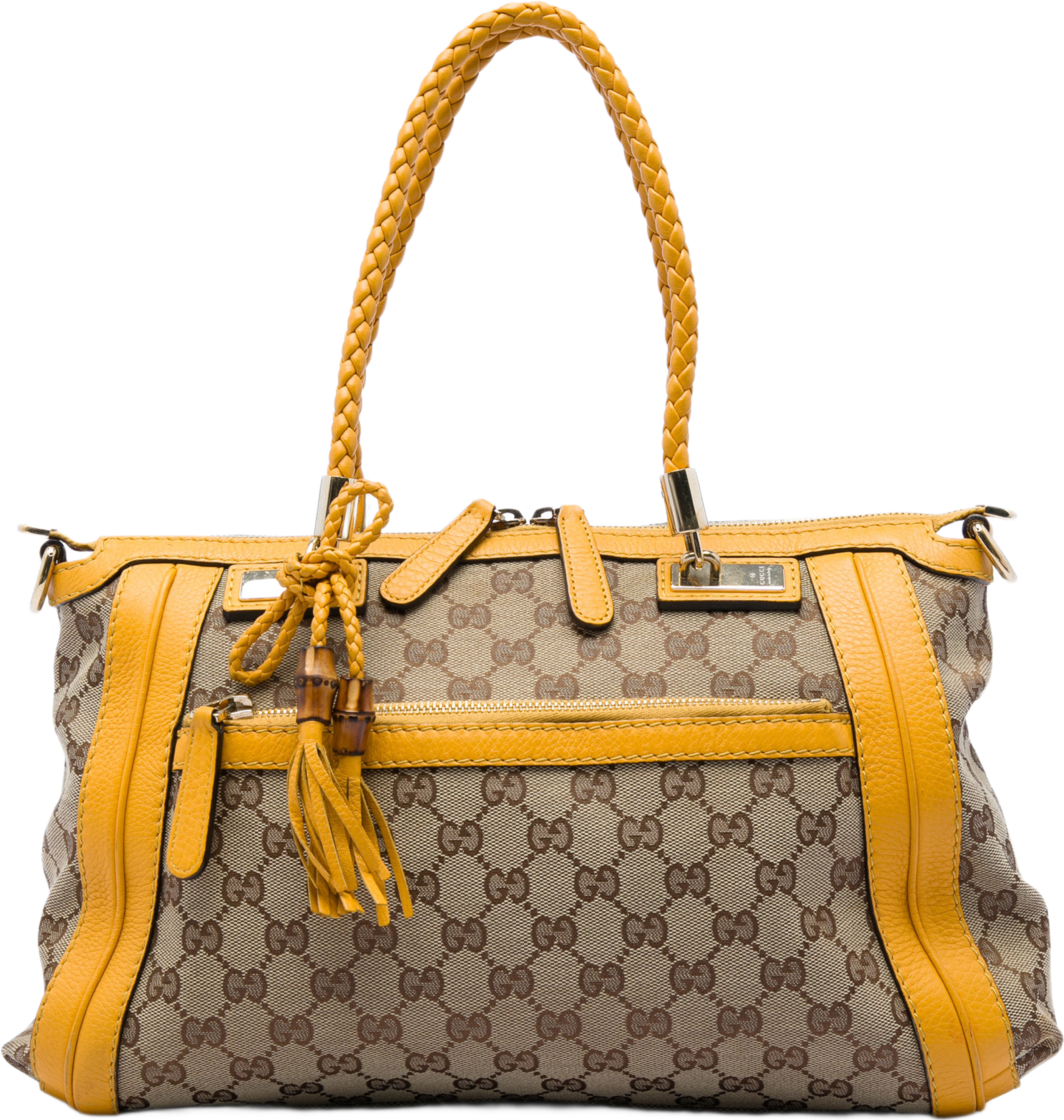 Gucci Gg Canvas Bella Satchel, från Luxclusif, i färgen beige. Klicka för att öppna bilden i stort format