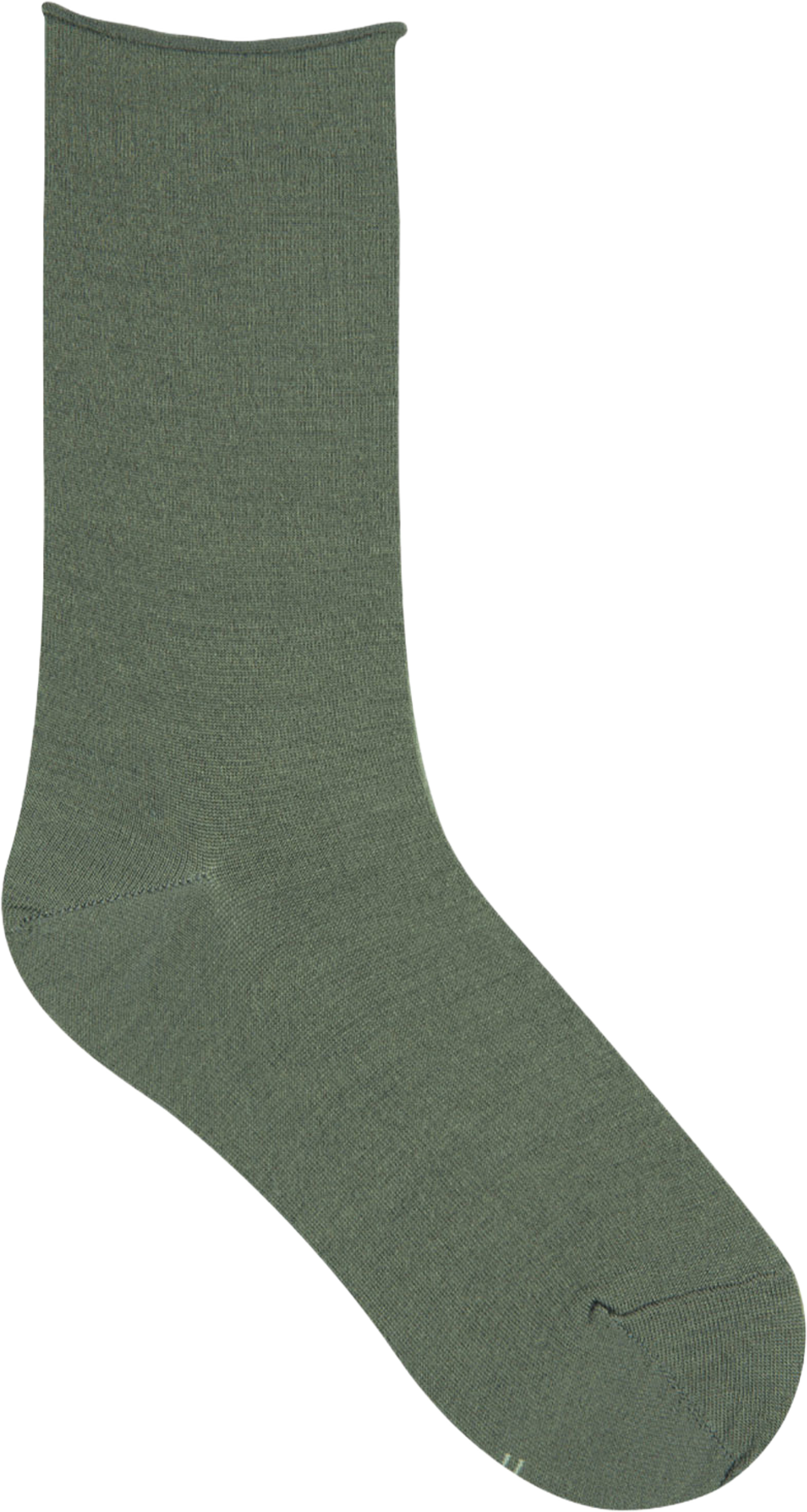Socka I Merinoull, Roll-Top, från BleuForêt, i färgen Sauge. Klicka för att öppna bilden i stort format