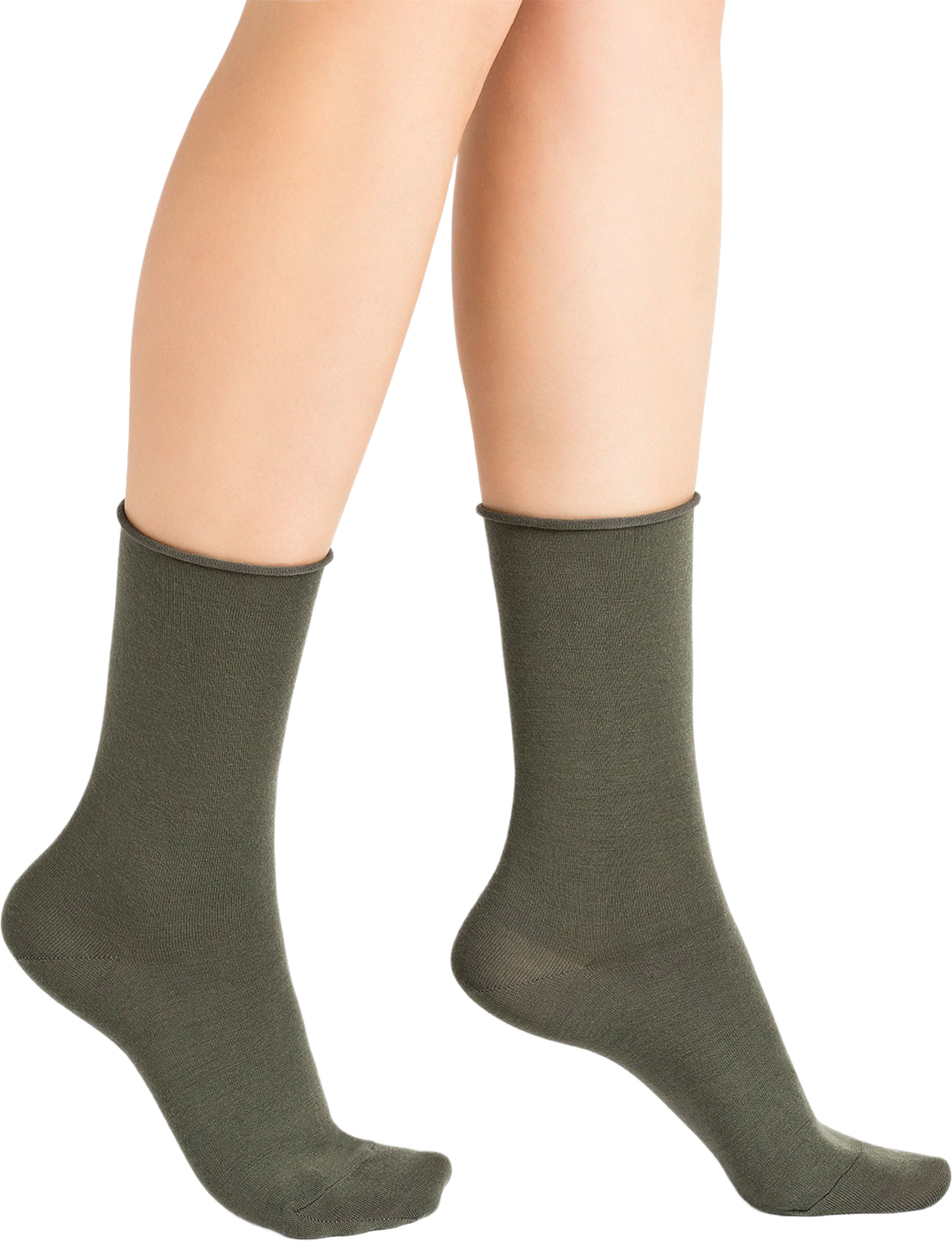 Socka I Merinoull, Roll-Top, från BleuForêt, i färgen Sauge. Klicka för att öppna bilden i stort format