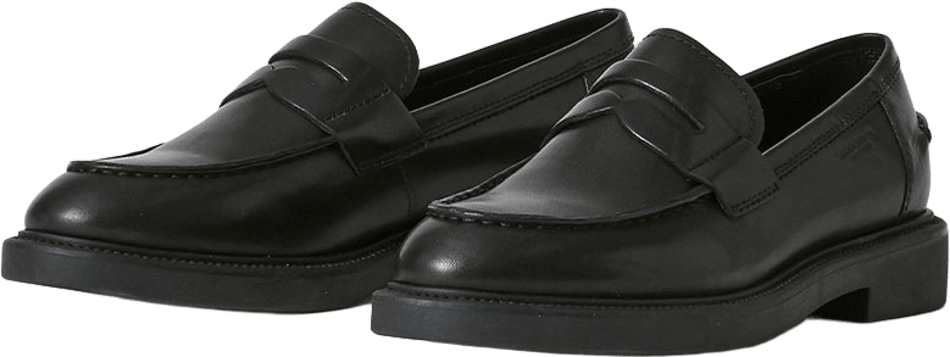 Alex W Pennyloafers, från Vagabond Shoemakers, i färgen Black. Klicka för att öppna bilden i stort format