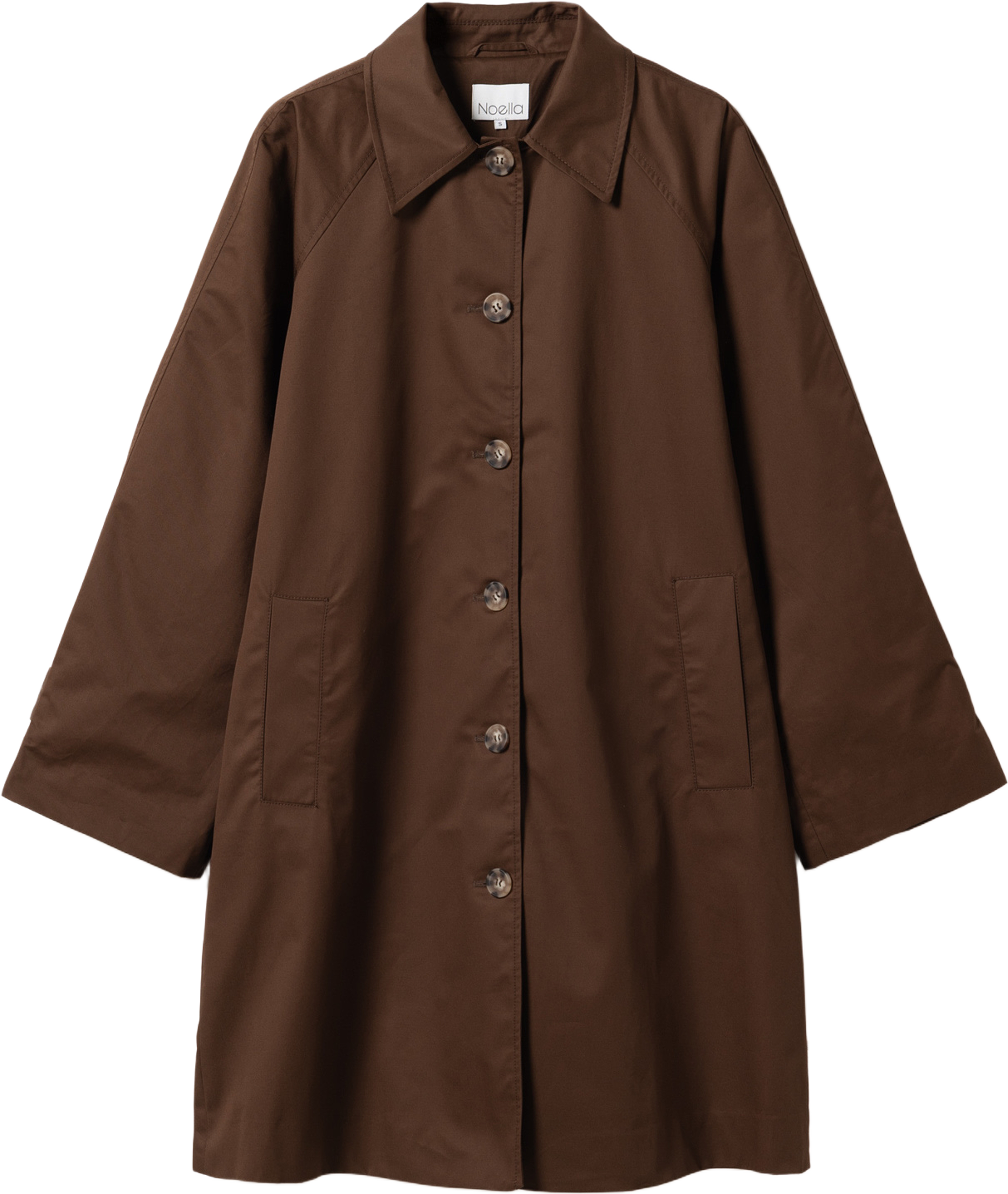 Lilli Coat - Chocolate, från Noella, i färgen chocolate. Klicka för att öppna bilden i stort format