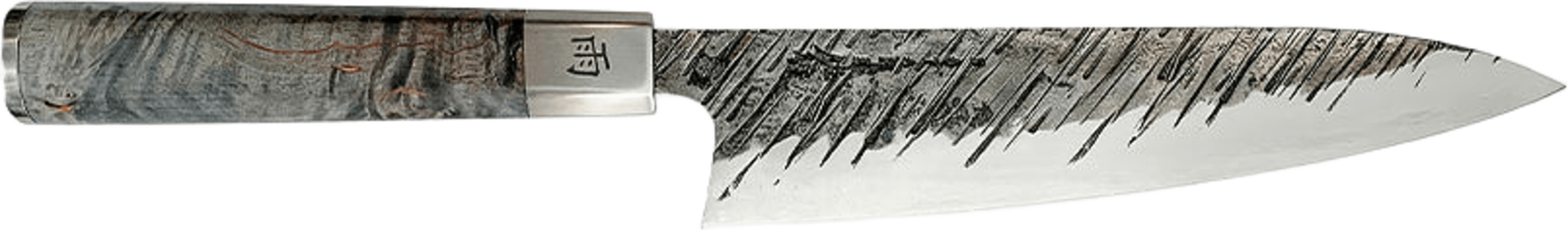 Ame Gyuto, Kockkniv 21 cm, från Satake. Klicka för att öppna bilden i stort format