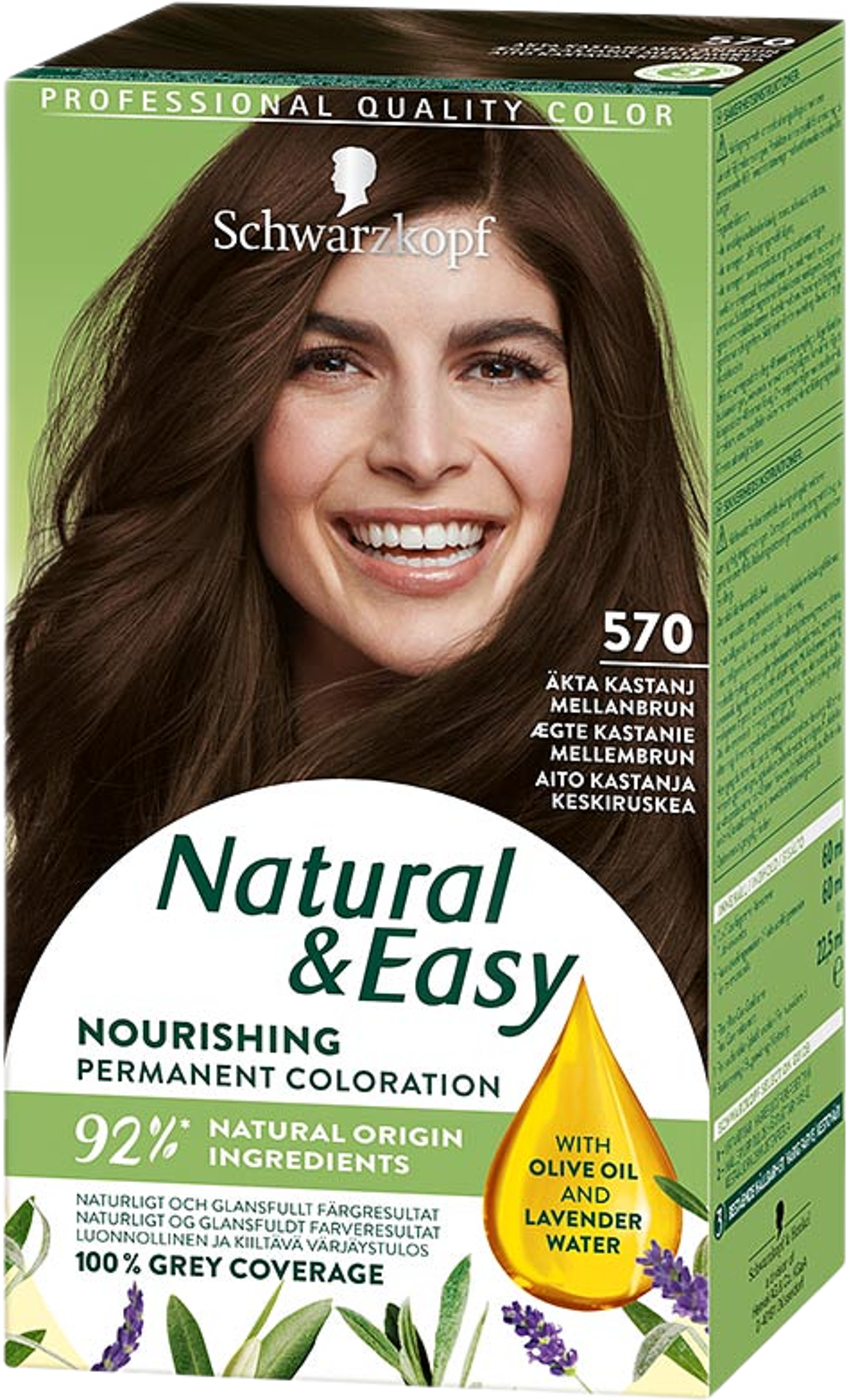 Natural & Easy 570 Äkta Kastanj Mellanbrun