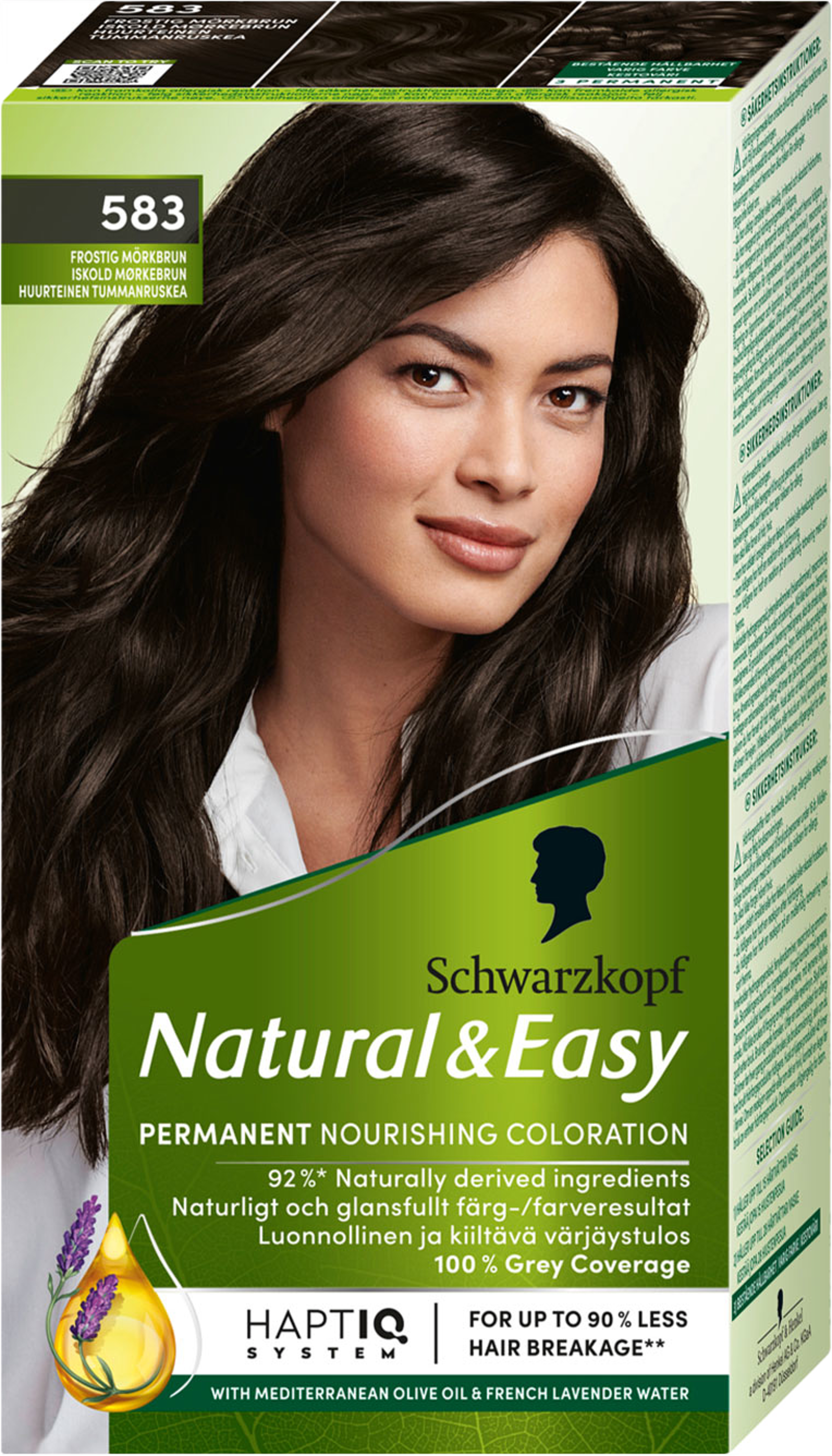 Natural & Easy 583 Frostig Mörkbrun, från Schwarzkopf, i färgen Frostig Mörkbrun. Klicka för att öppna bilden i stort format