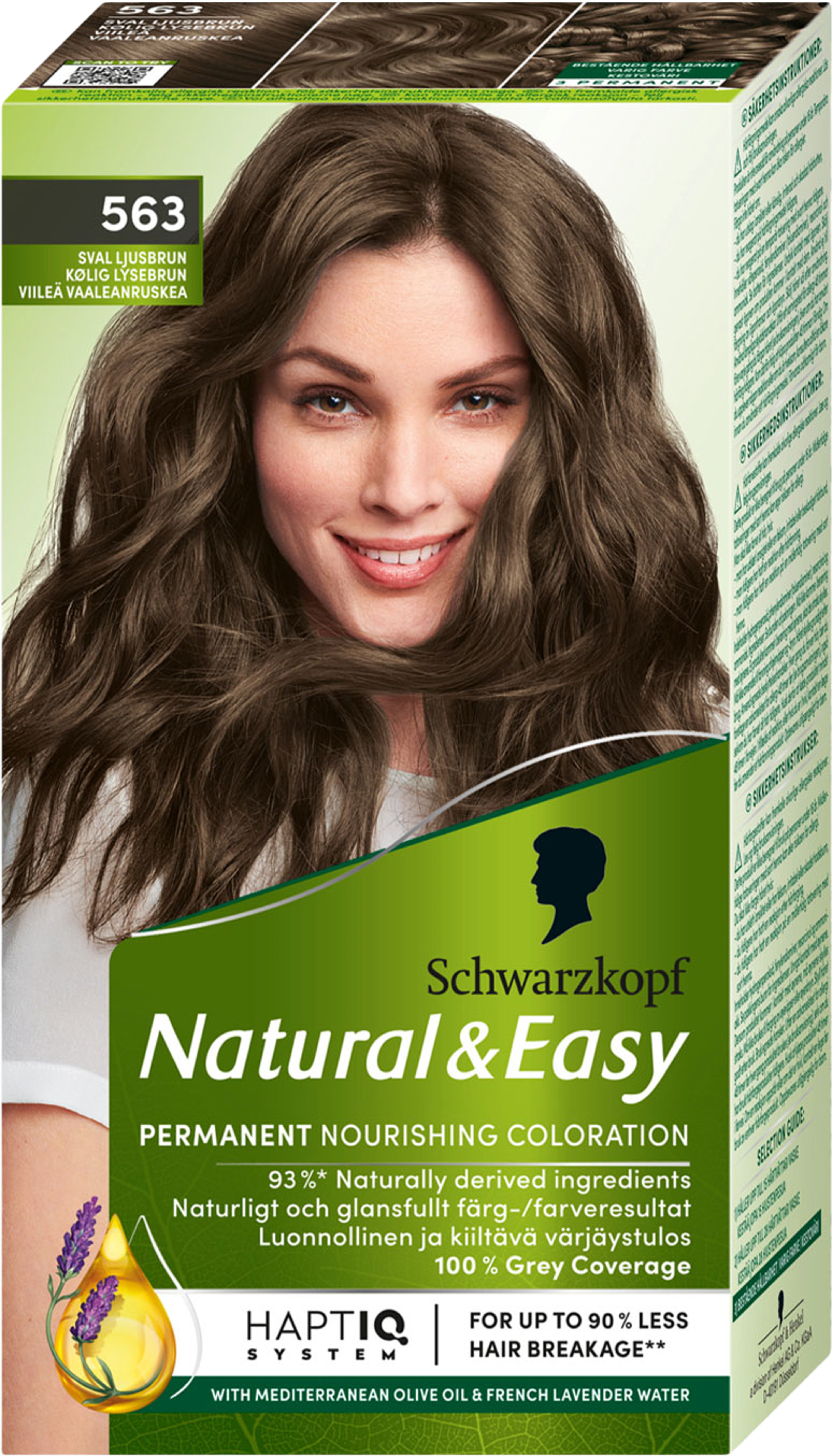 Natural & Easy 563 Sval Ljusbrun, från Schwarzkopf, i färgen Sval Ljusbrun. Klicka för att öppna bilden i stort format