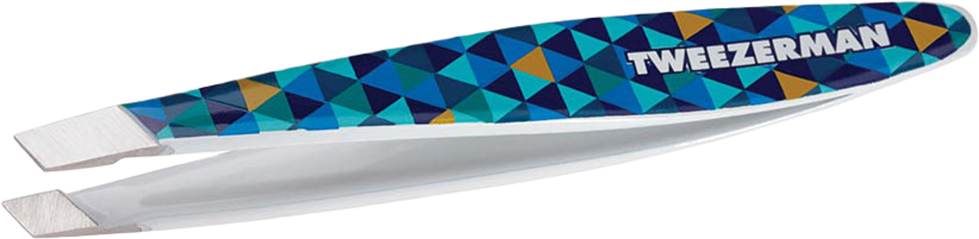 Mini Slant Tweezer Blue Mosaic