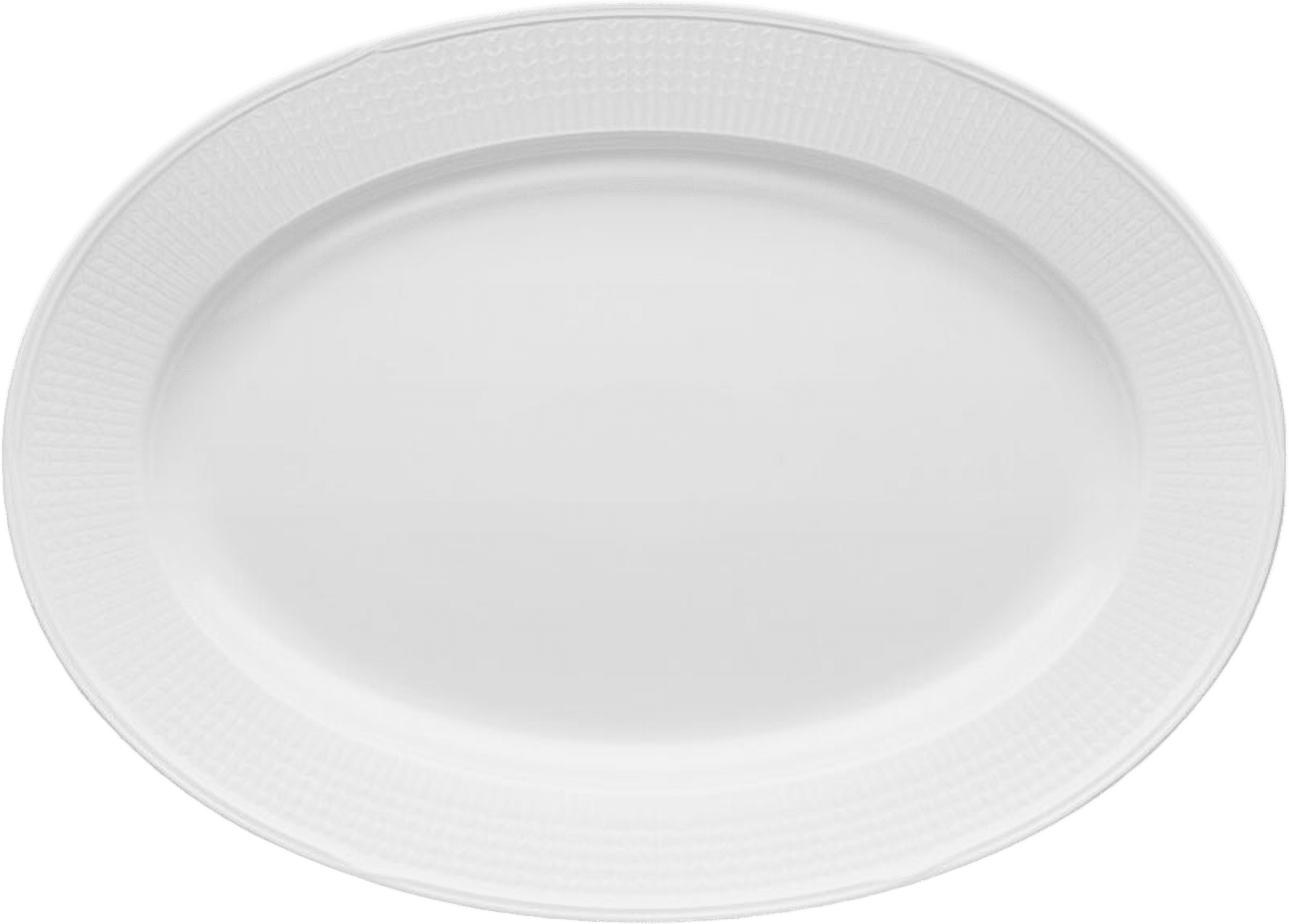 Swedish Grace fat oval 40x29 cm snö