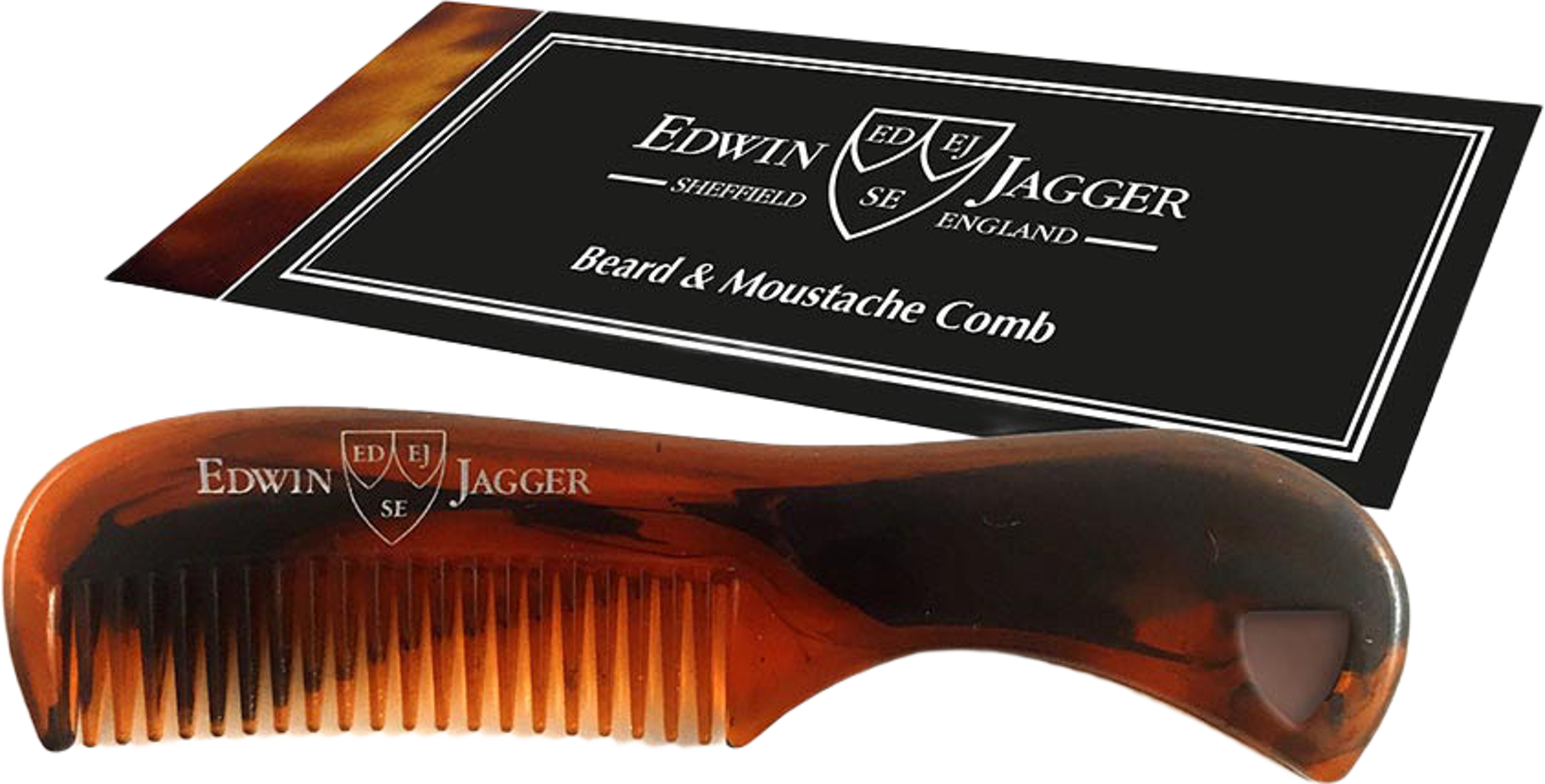Beard & Moustache Comb, 72mm - Tortoiseshell
