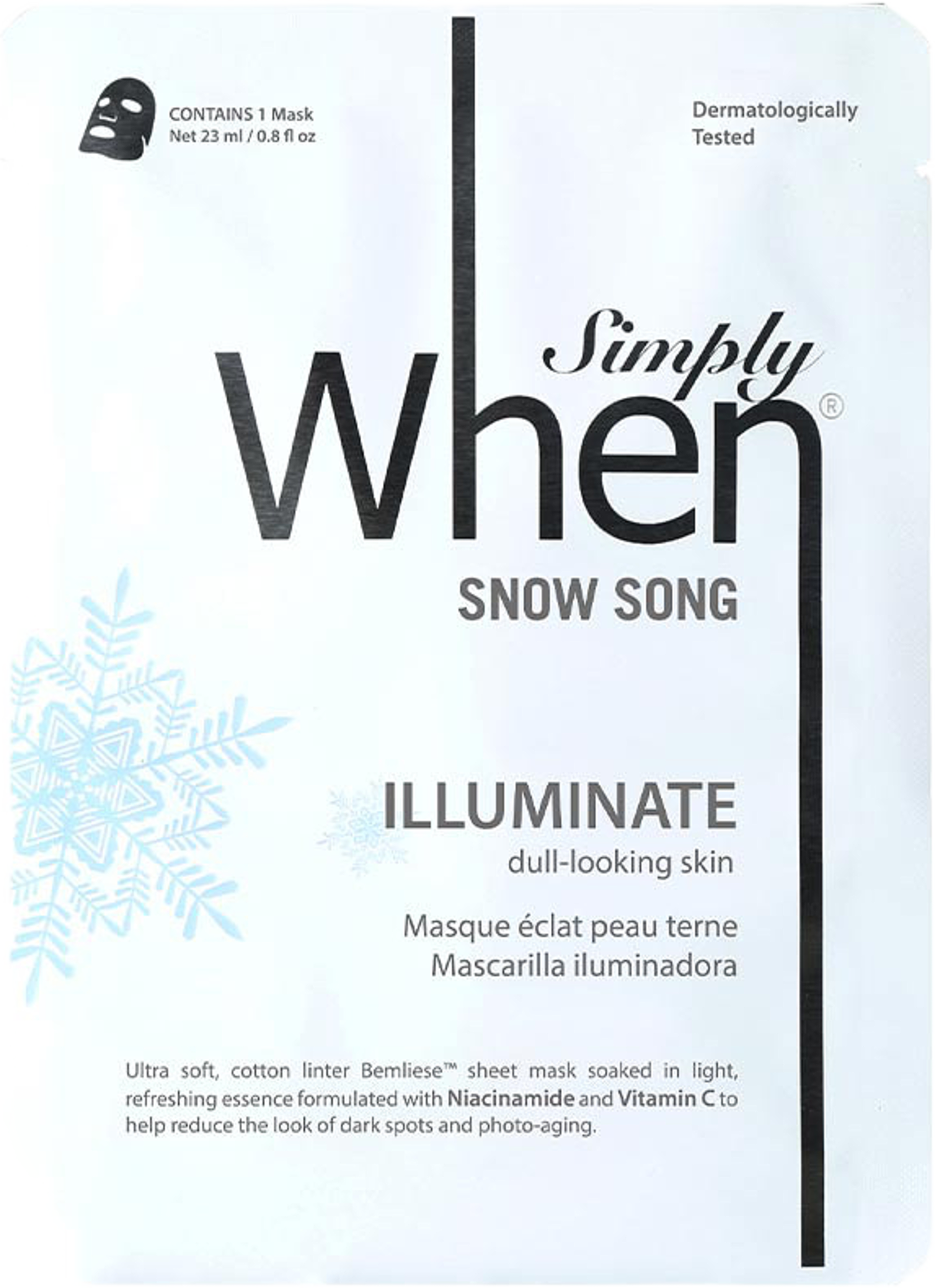Snow Song  Sheet Mask