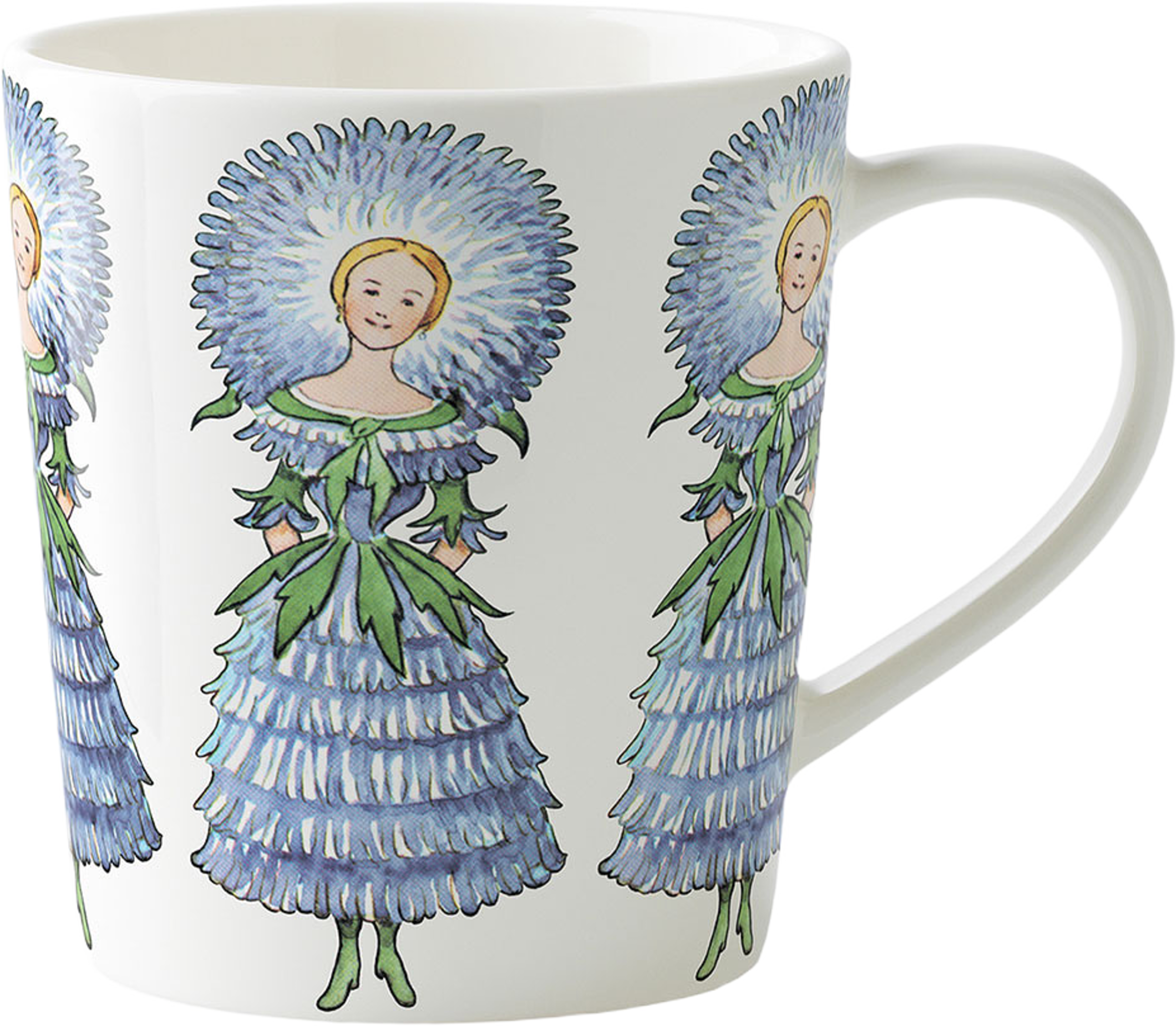 Elsa Beskow Mugg 40 cl with handle Mrs Aster
