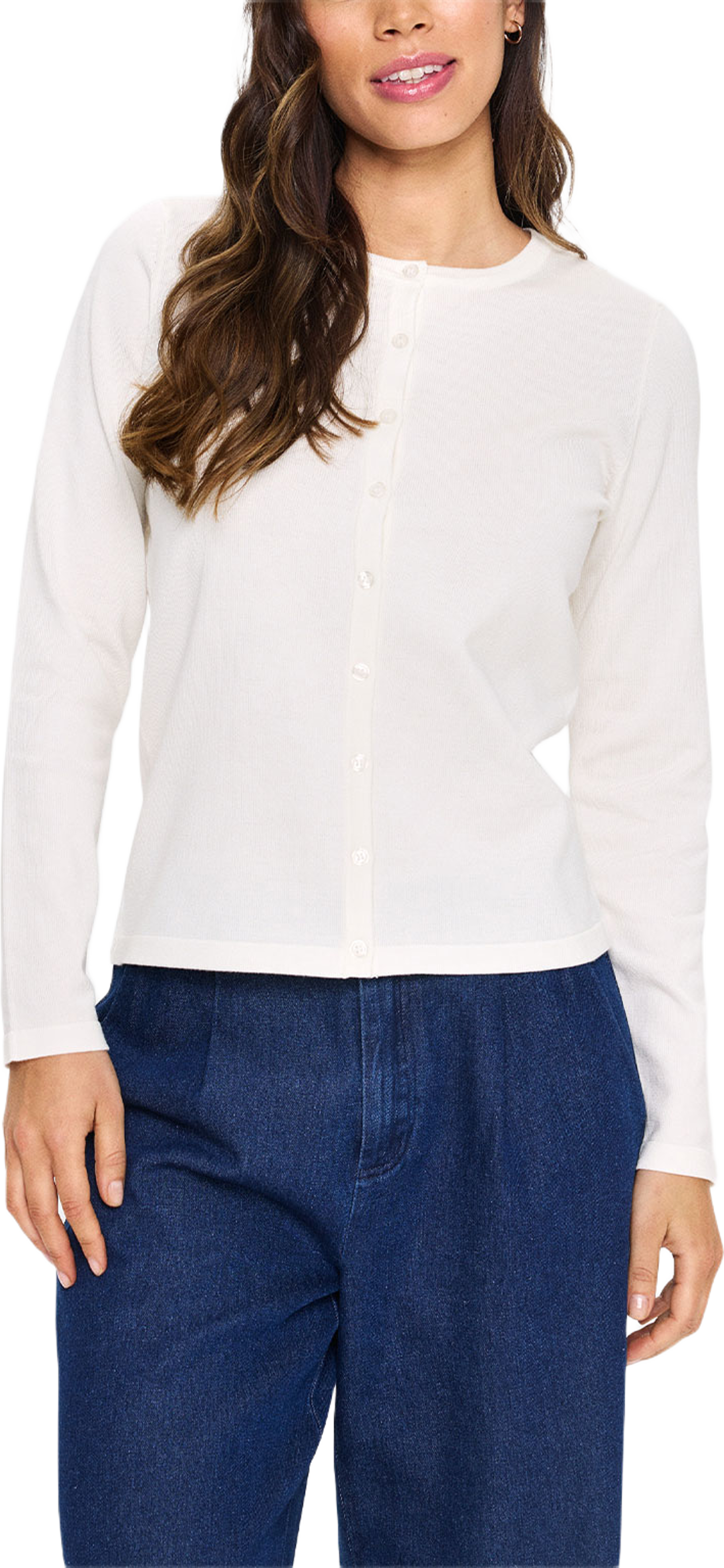 MilaSZ Cardigan, från Saint Tropez, i färgen Ice. Klicka för att öppna bilden i stort format