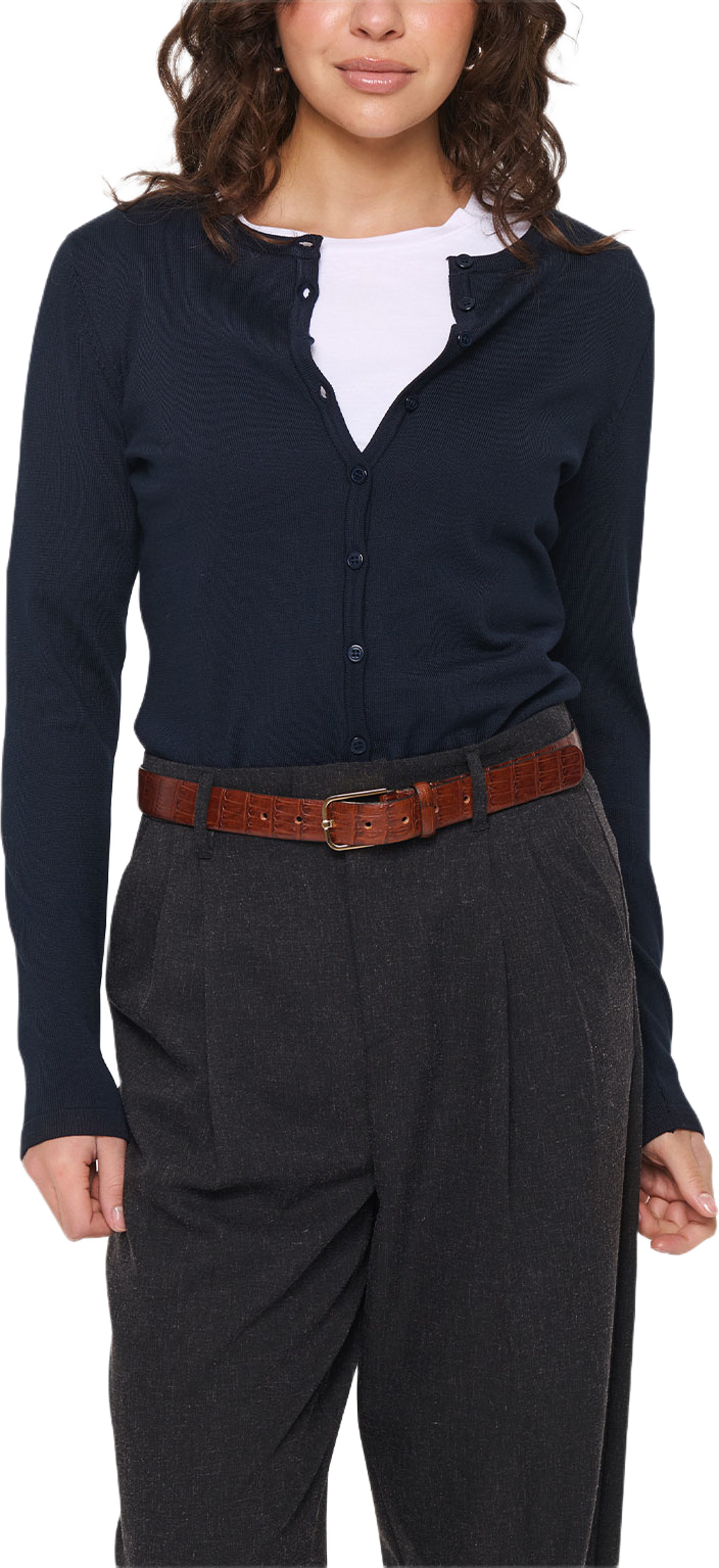 MilaSZ Cardigan, från Saint Tropez, i färgen Night Sky. Klicka för att öppna bilden i stort format