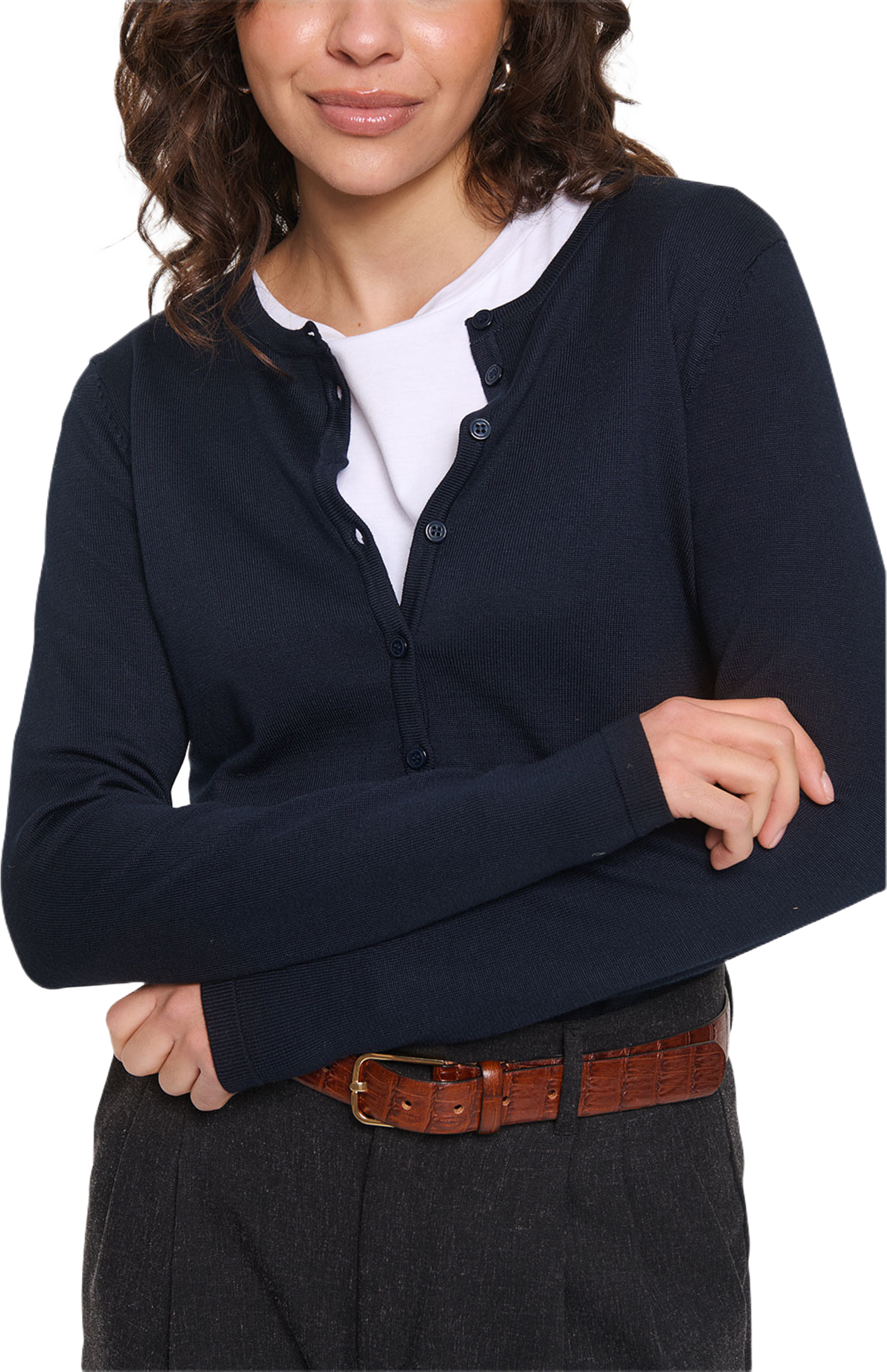 MilaSZ Cardigan, från Saint Tropez, i färgen Night Sky. Klicka för att öppna bilden i stort format