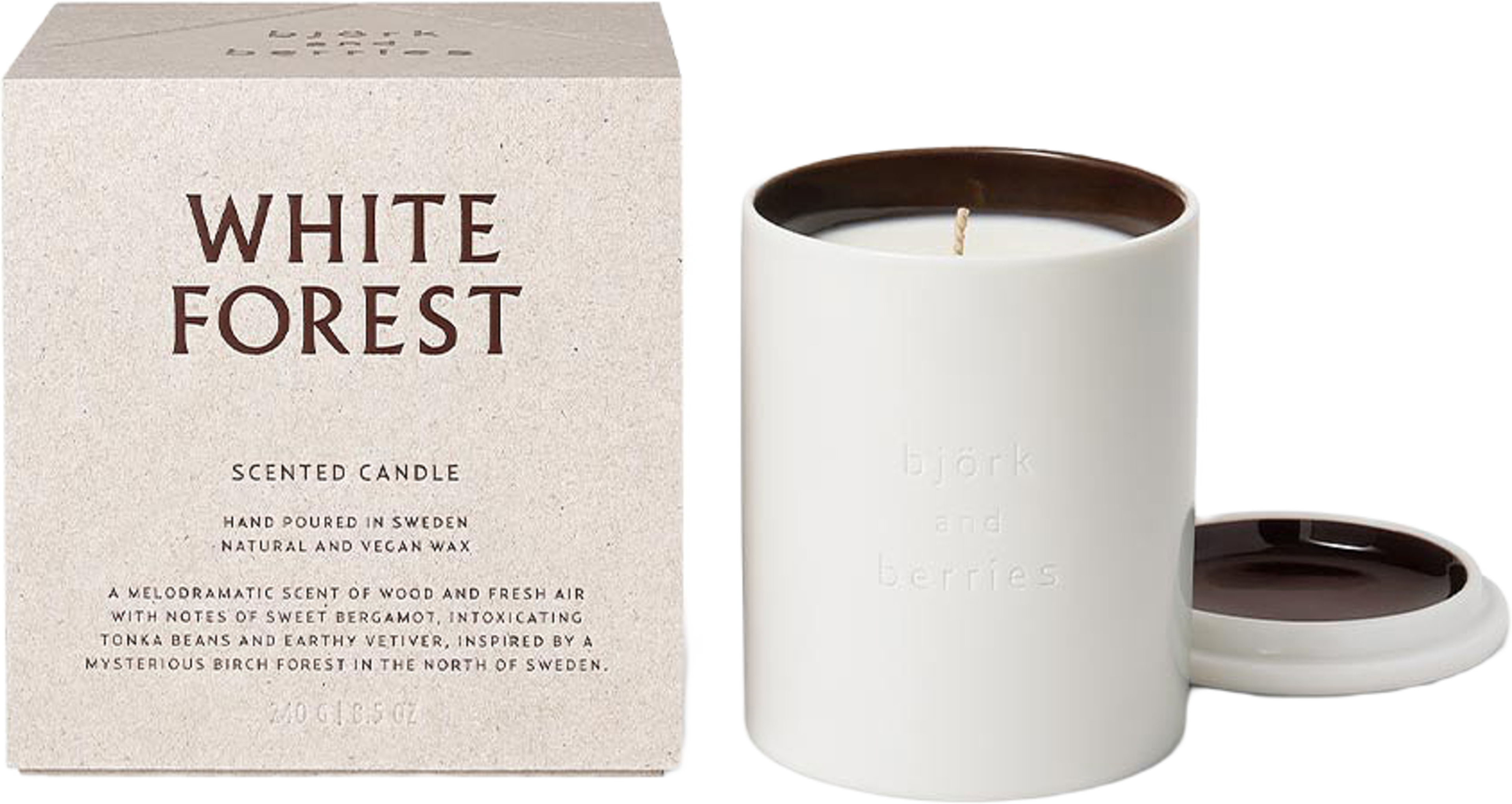 White Forest Scented Candle