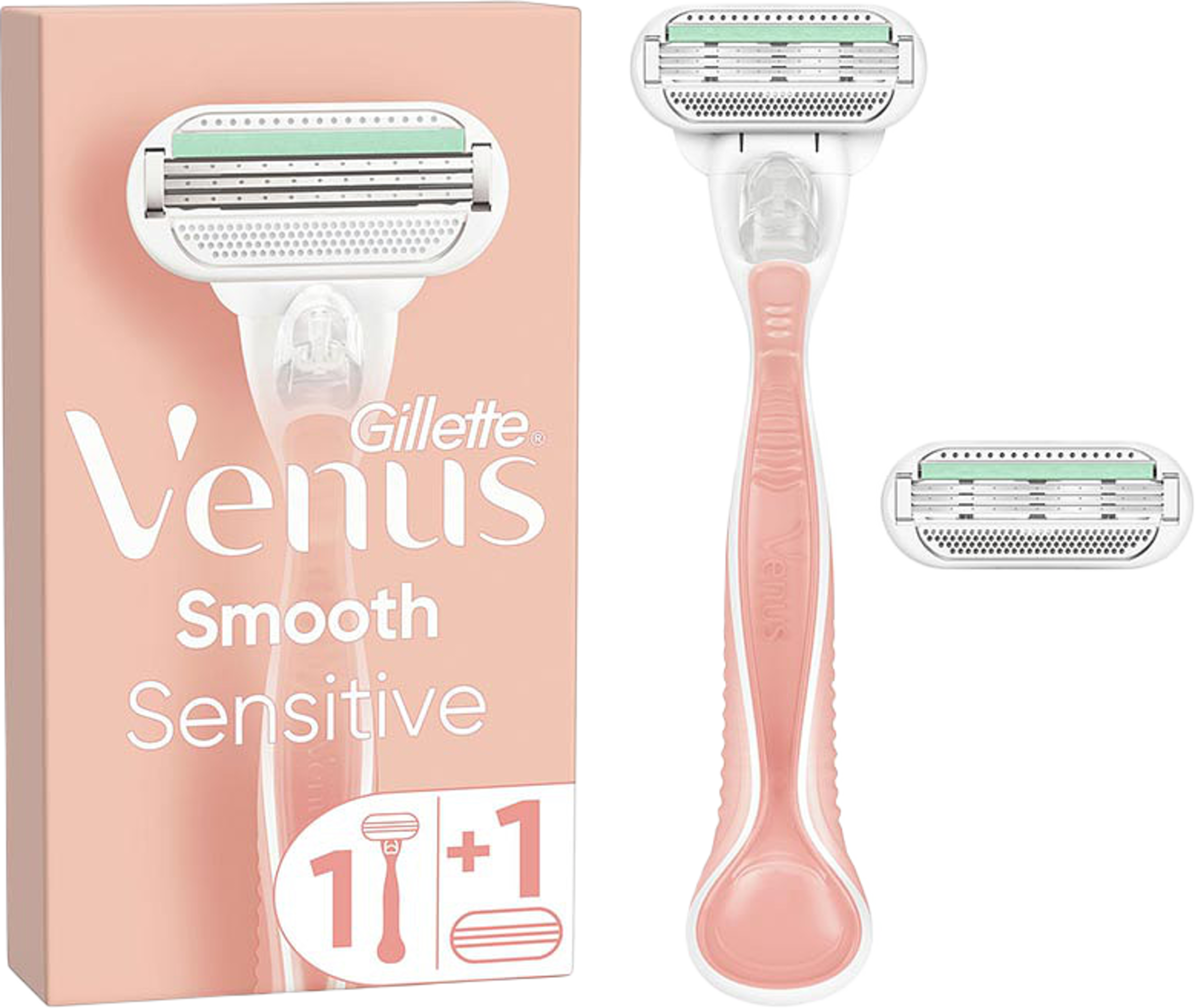 Smooth Sensitive Rakhyvel med 2 Rakblad