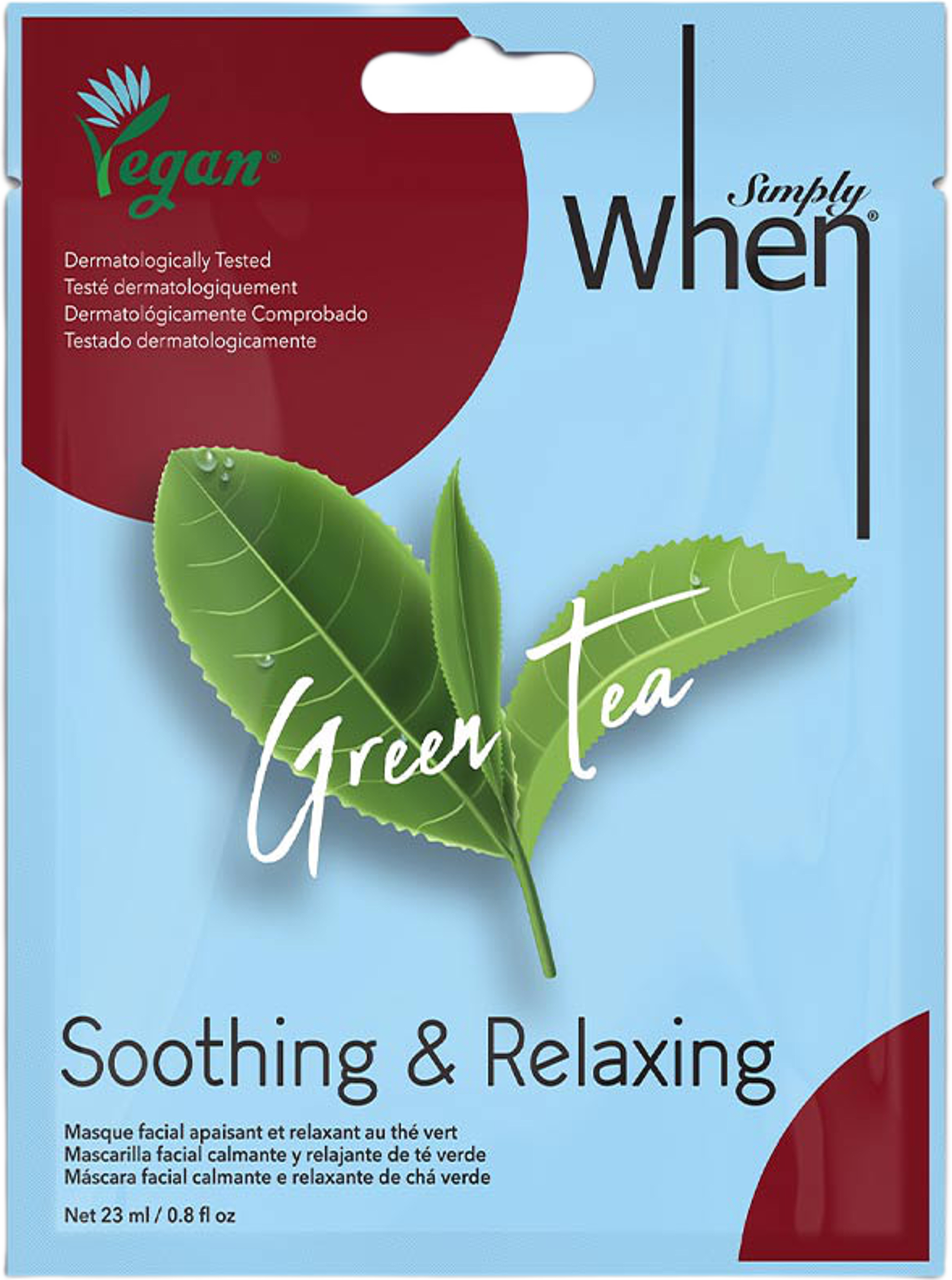 Vegan Green Tea Soothing & Relaxing Mask