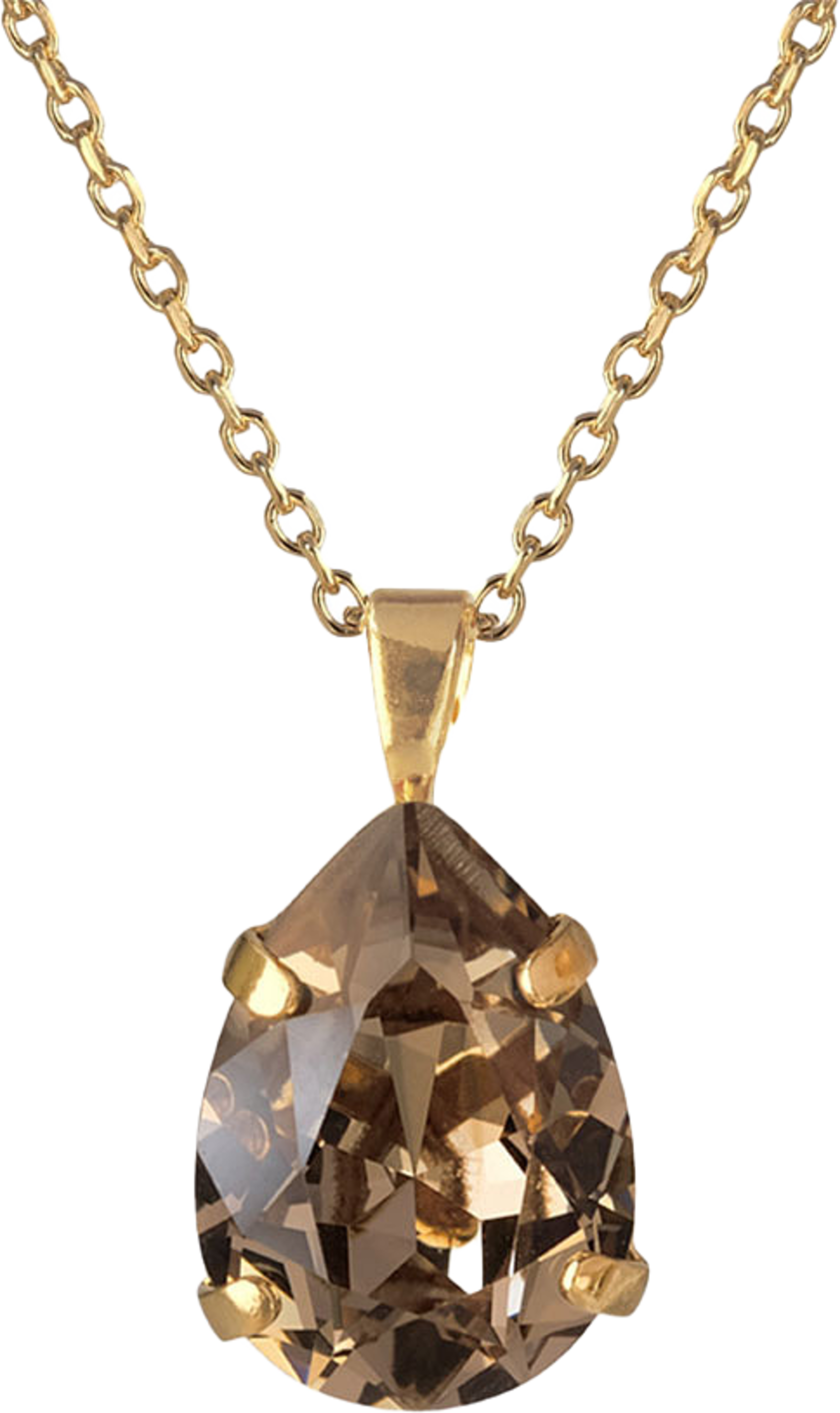 Mini Drop Necklace Greige