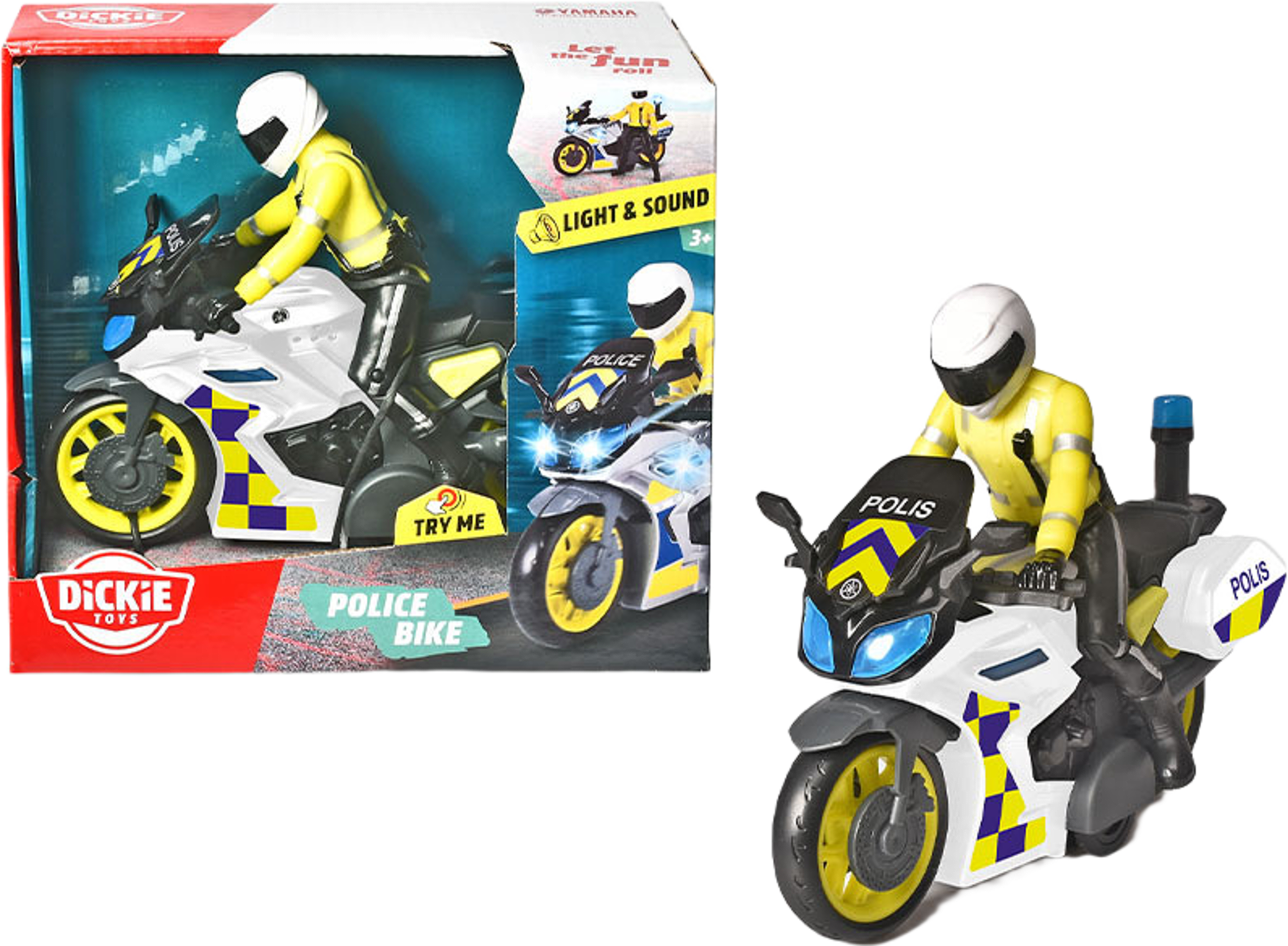 Dickie Toys Svensk Polismotorcykel