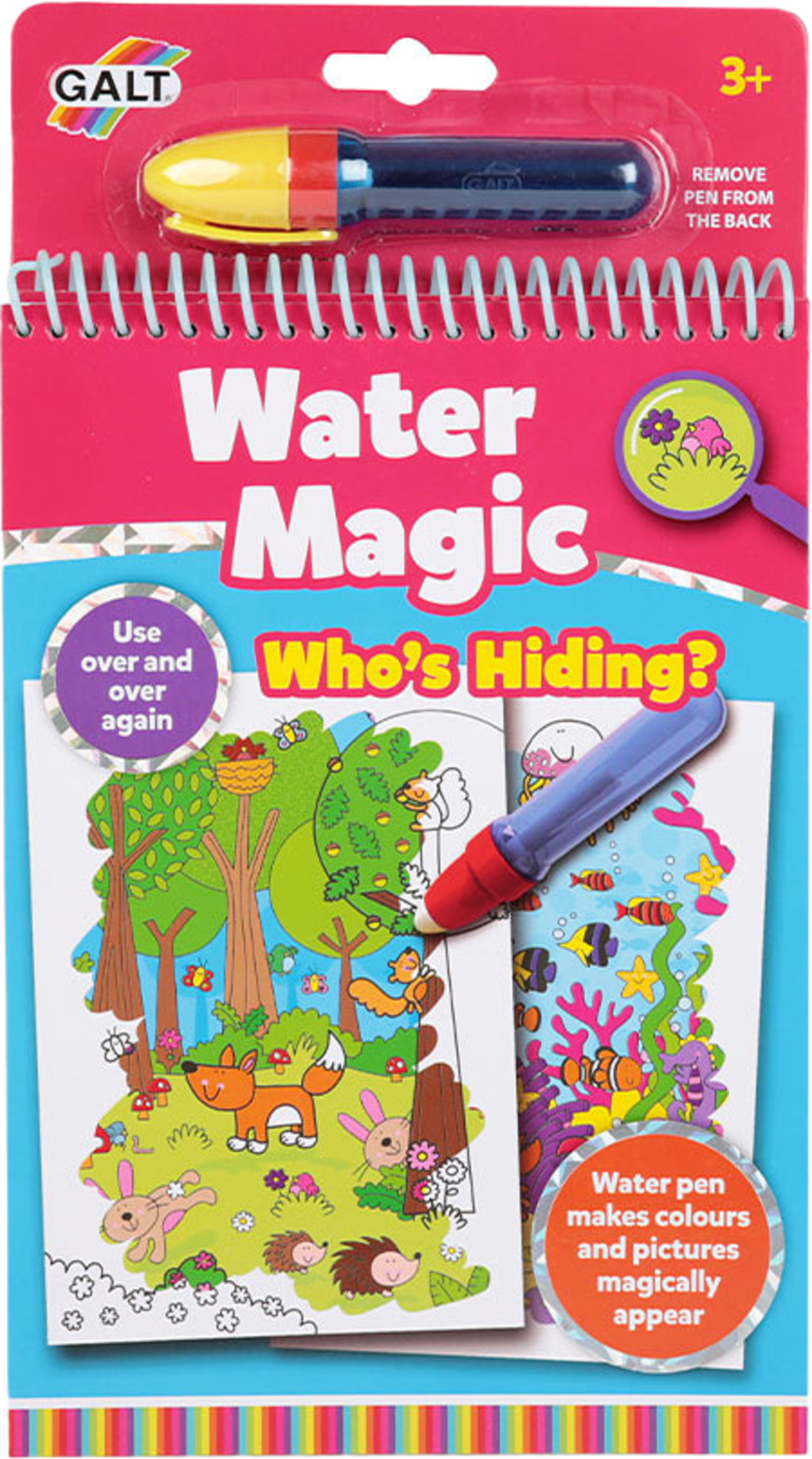 Vattenmålarbok Water Magic vem gömmer sig