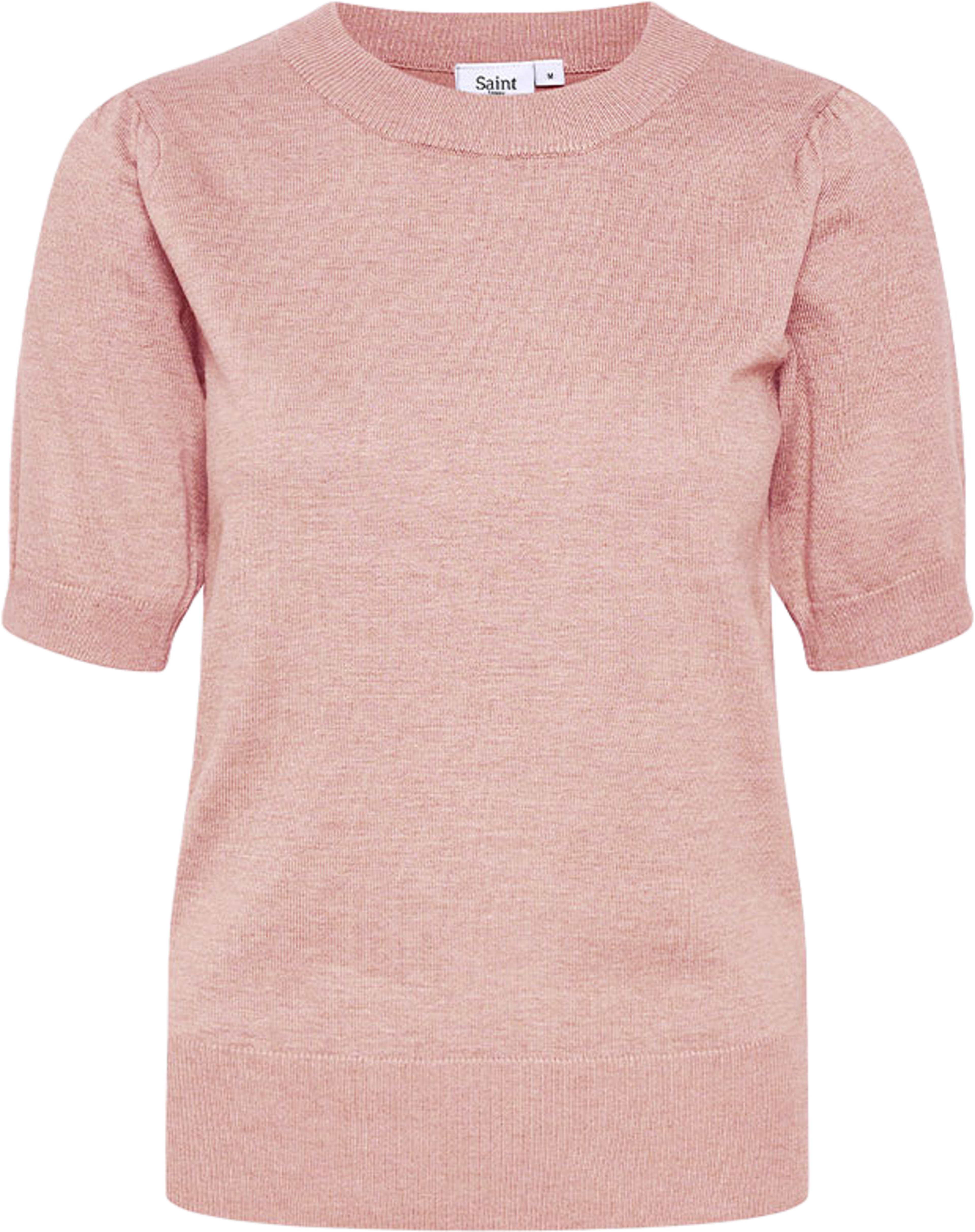 MilaSZ SS Pullover, från Saint Tropez, i färgen Ash Rose Mélange. Klicka för att öppna bilden i stort format