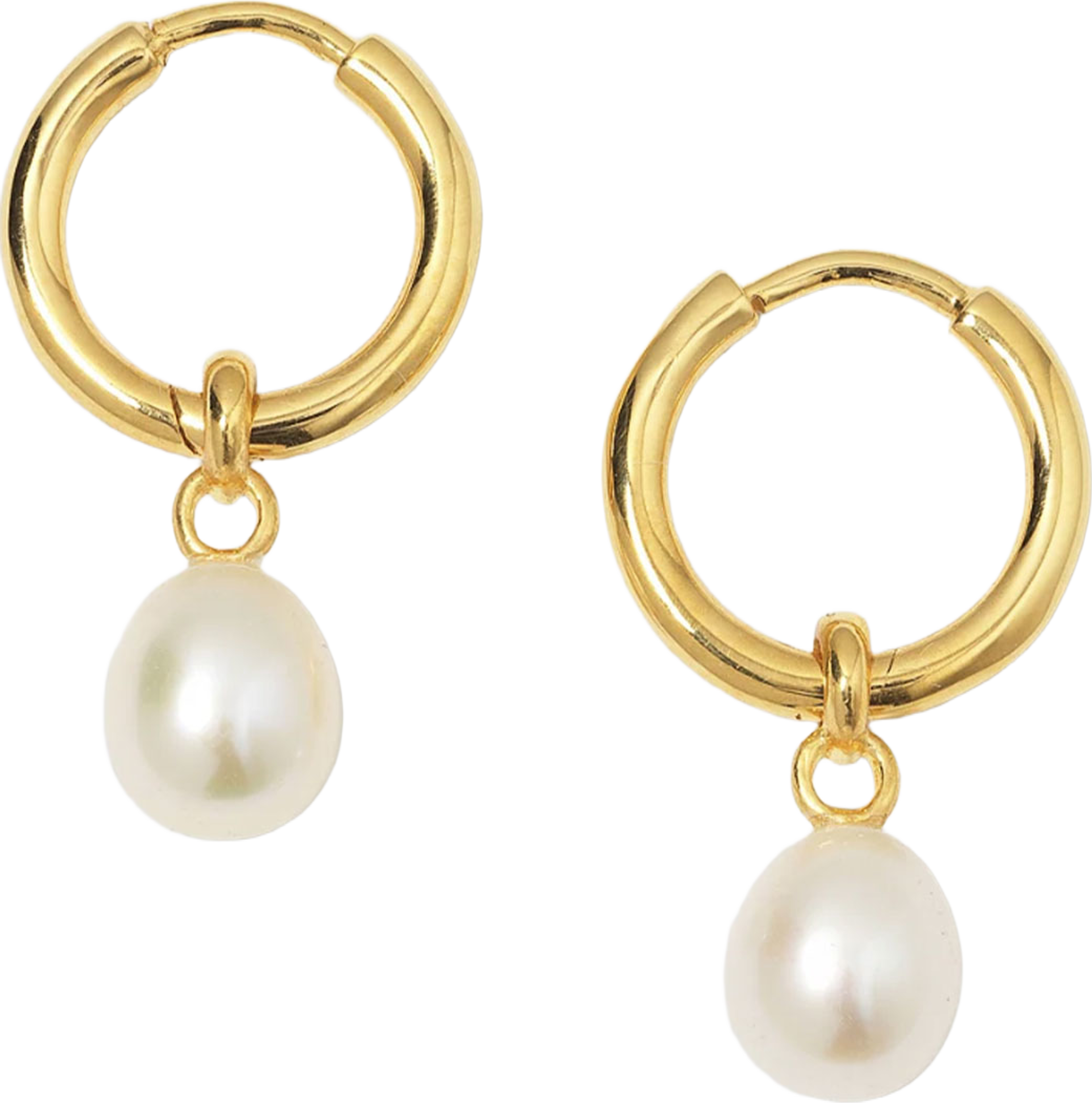 Treasure Pearl Hoops Gold, från Syster P, i färgen Gold. Klicka för att öppna bilden i stort format