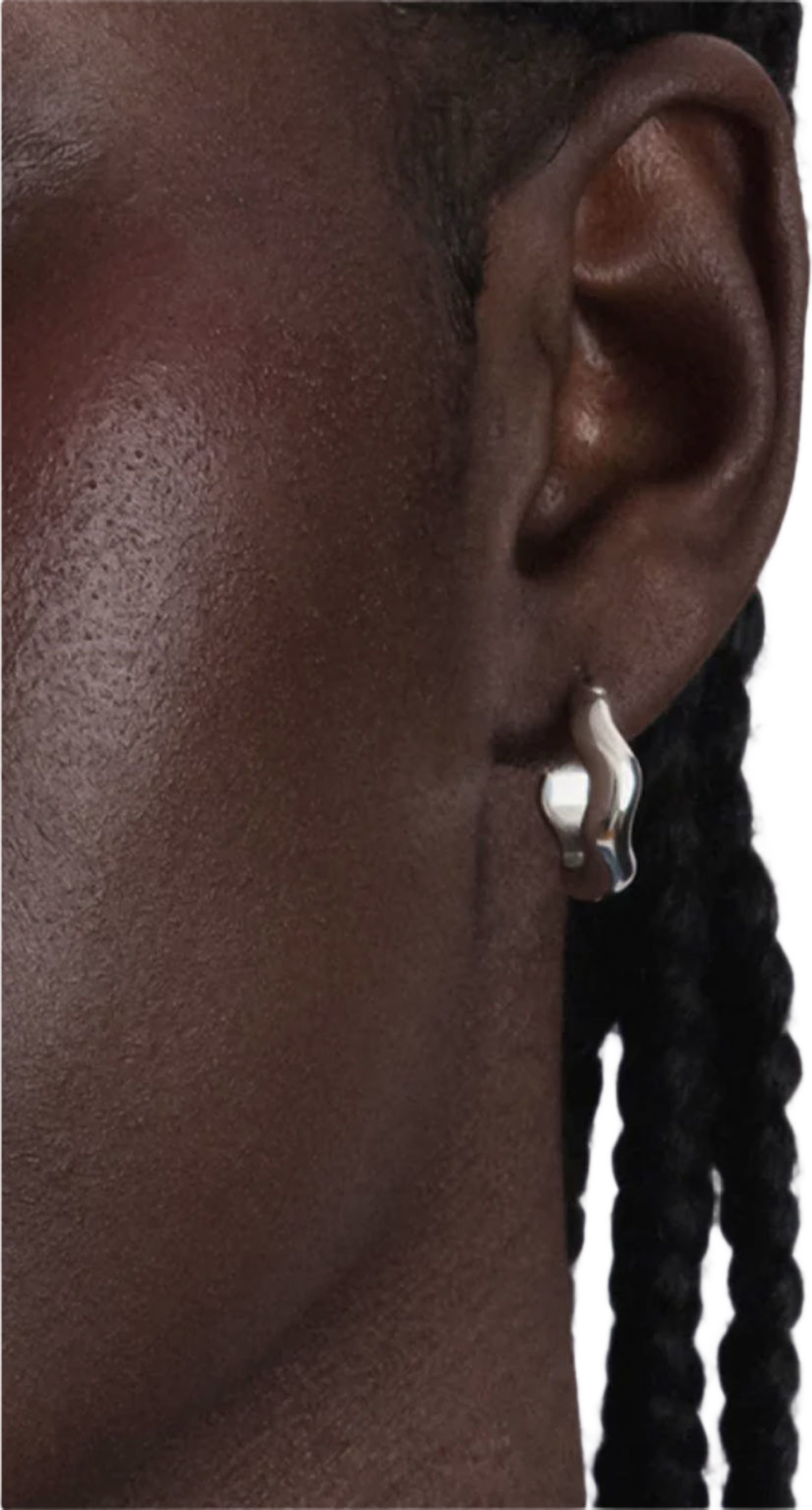 Bolded Wavy Earrings Shiny Silver, från Syster P, i färgen Silver. Klicka för att öppna bilden i stort format