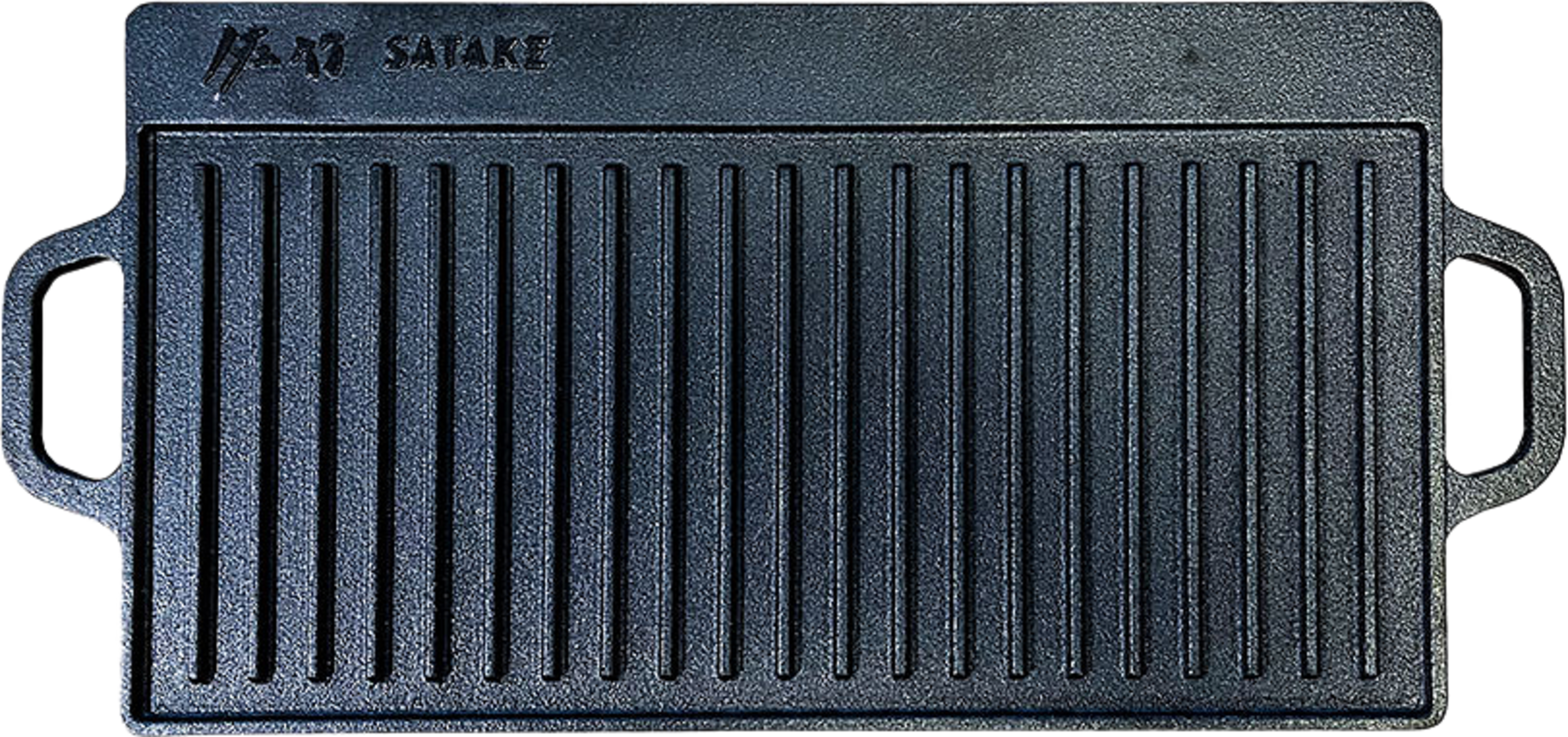 Grillplatta/Stekbord för Grill/Öppen eld/Spis, från Satake, i färgen Svart. Klicka för att öppna bilden i stort format