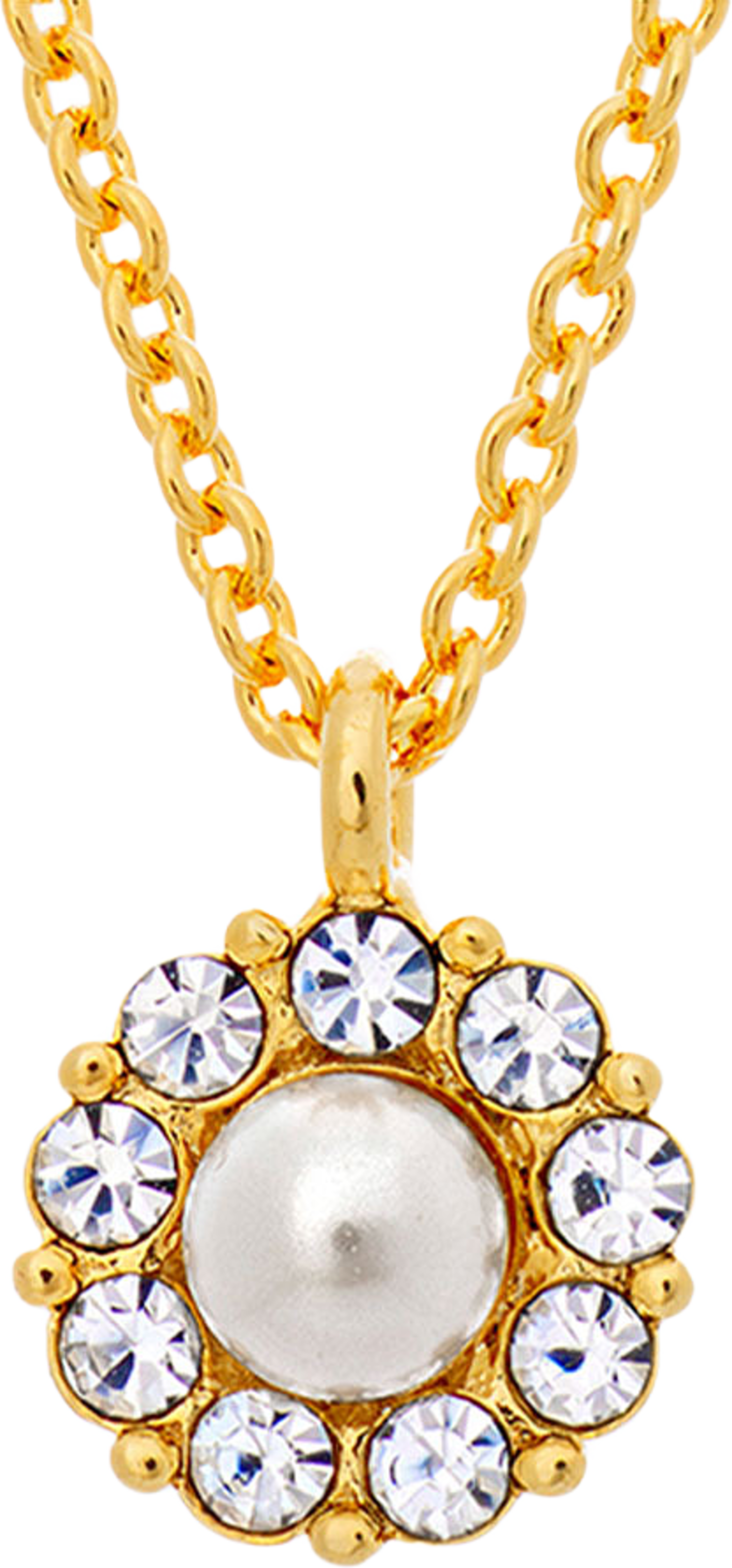 Petite Miss Sofia Pearl Necklace - Crystal
