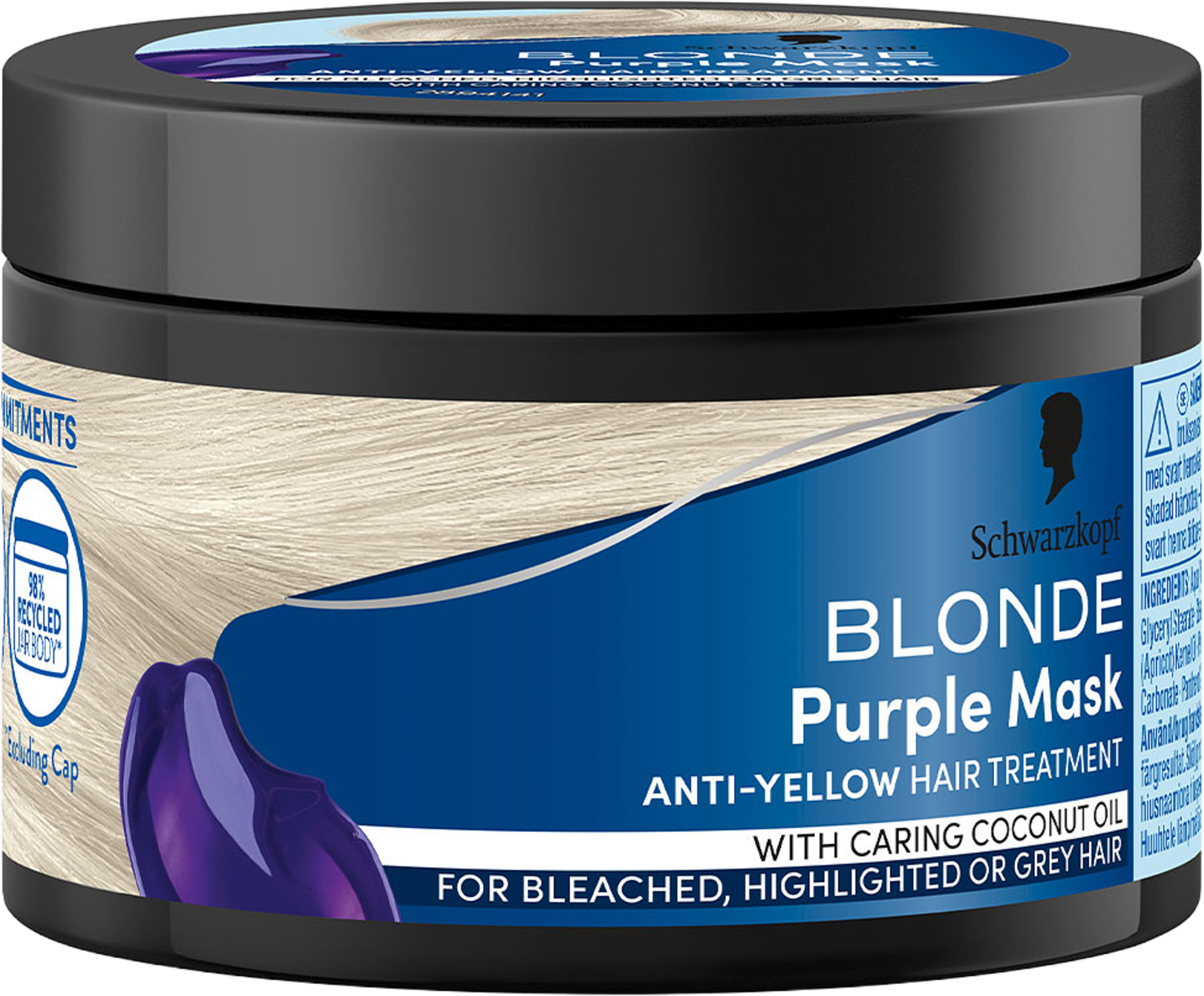 Blonde Purple Mask, från Schwarzkopf, i färgen Blonde. Klicka för att öppna bilden i stort format