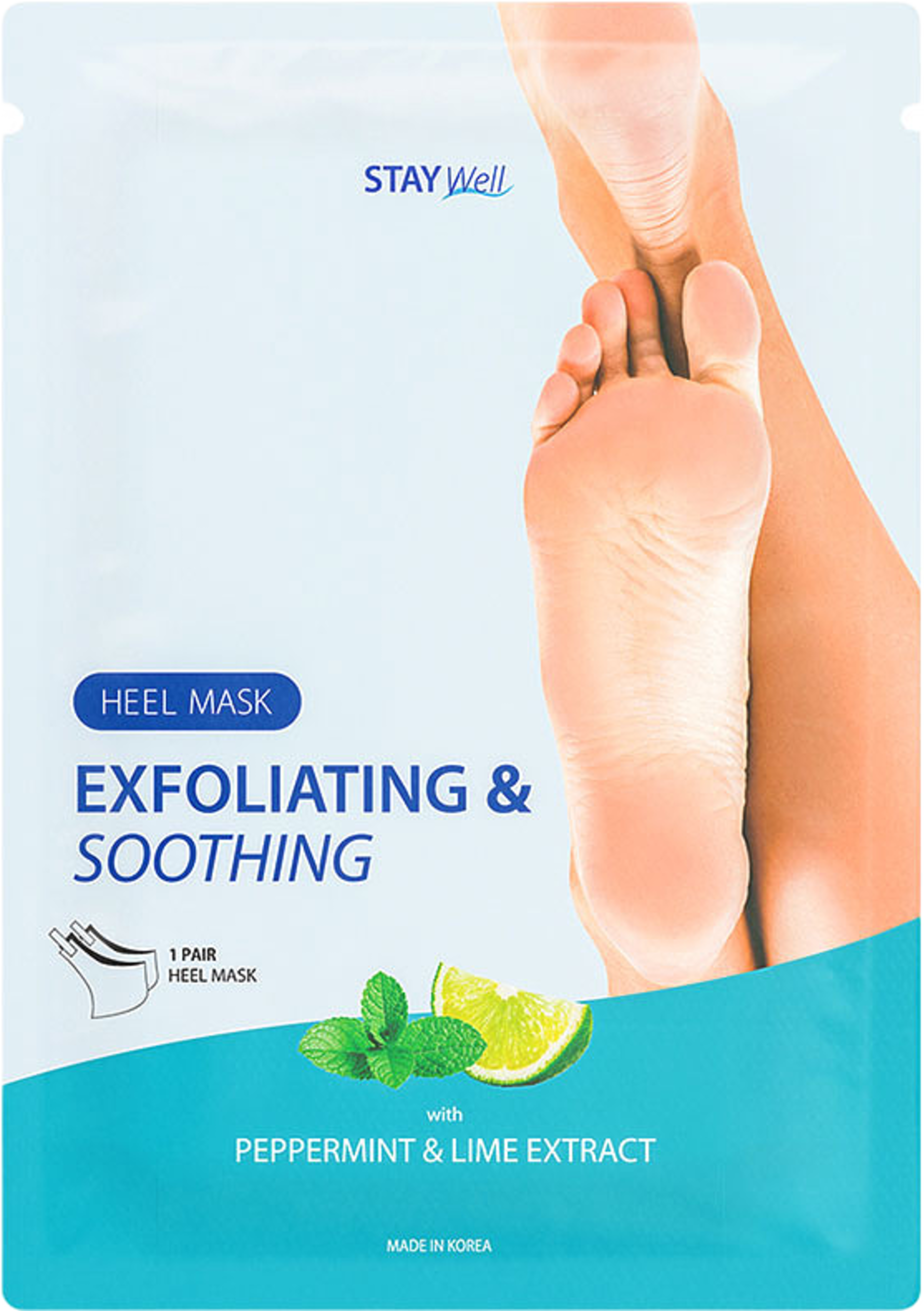 Peppermint & Lime Exfoliating & Soothing Heel Mask